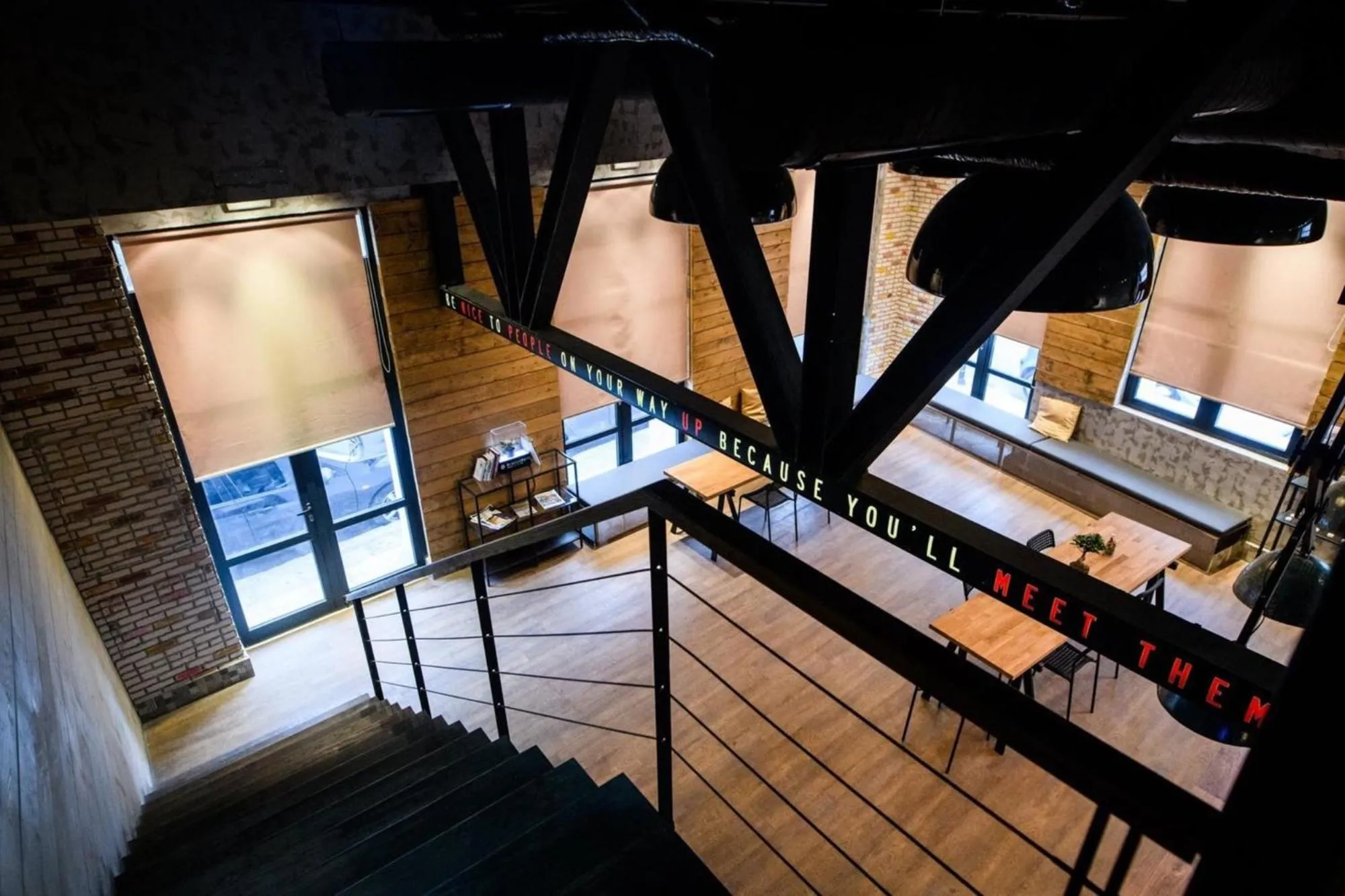 Communal lounge/ TV room in Iconic Athens Hostel