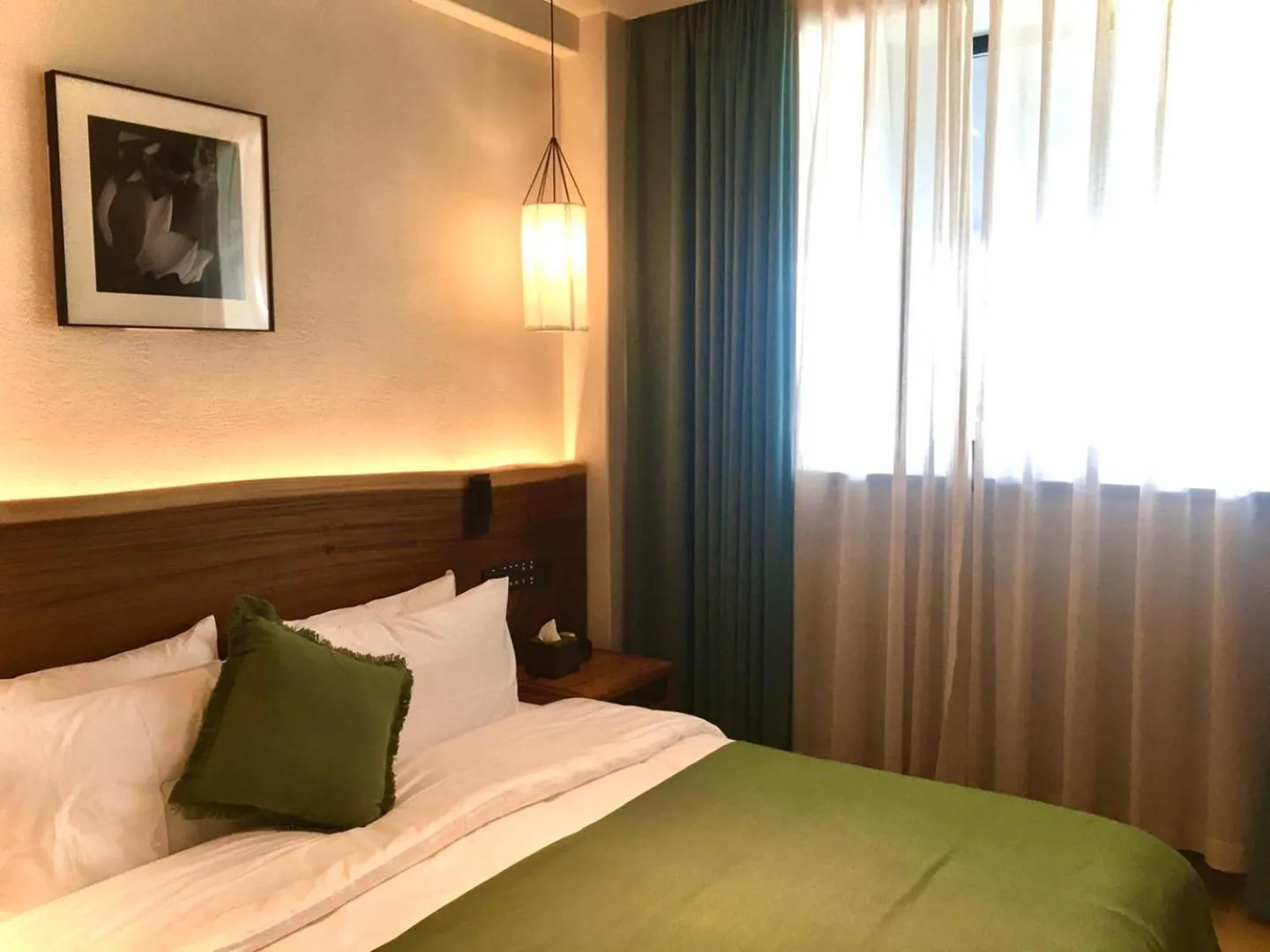 Bed in Jinling Onejoy Hotel