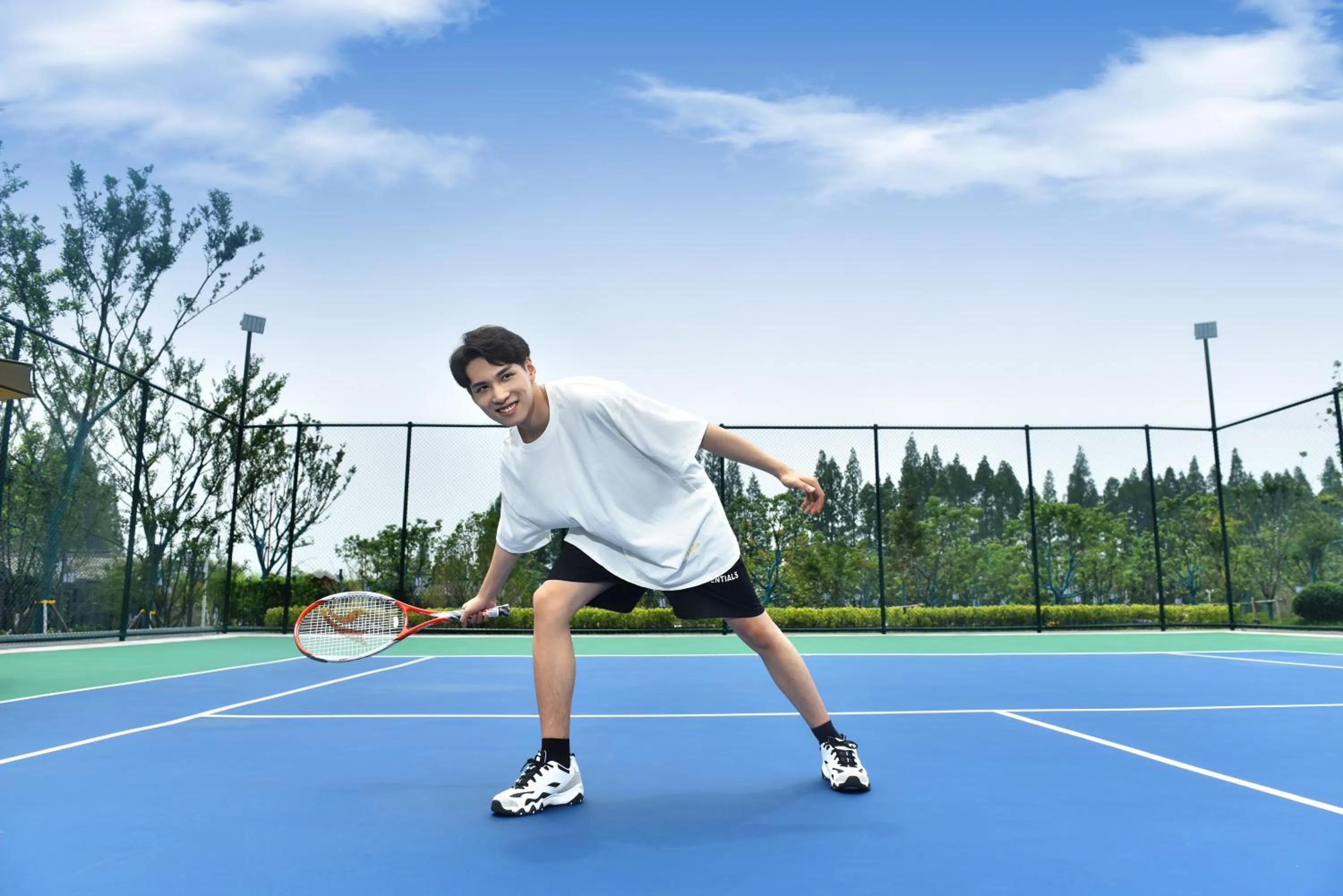 Tennis court in Jinling Onejoy Hotel
