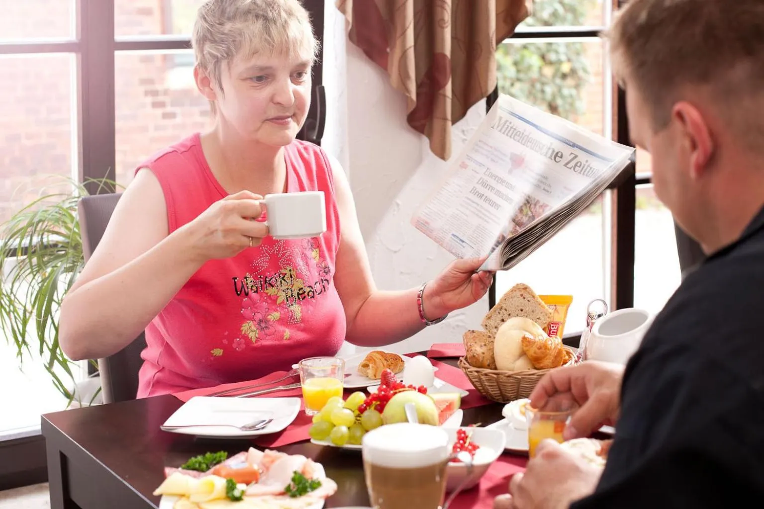 Restaurant/places to eat in Hotel-Pension Am Schwanenteich