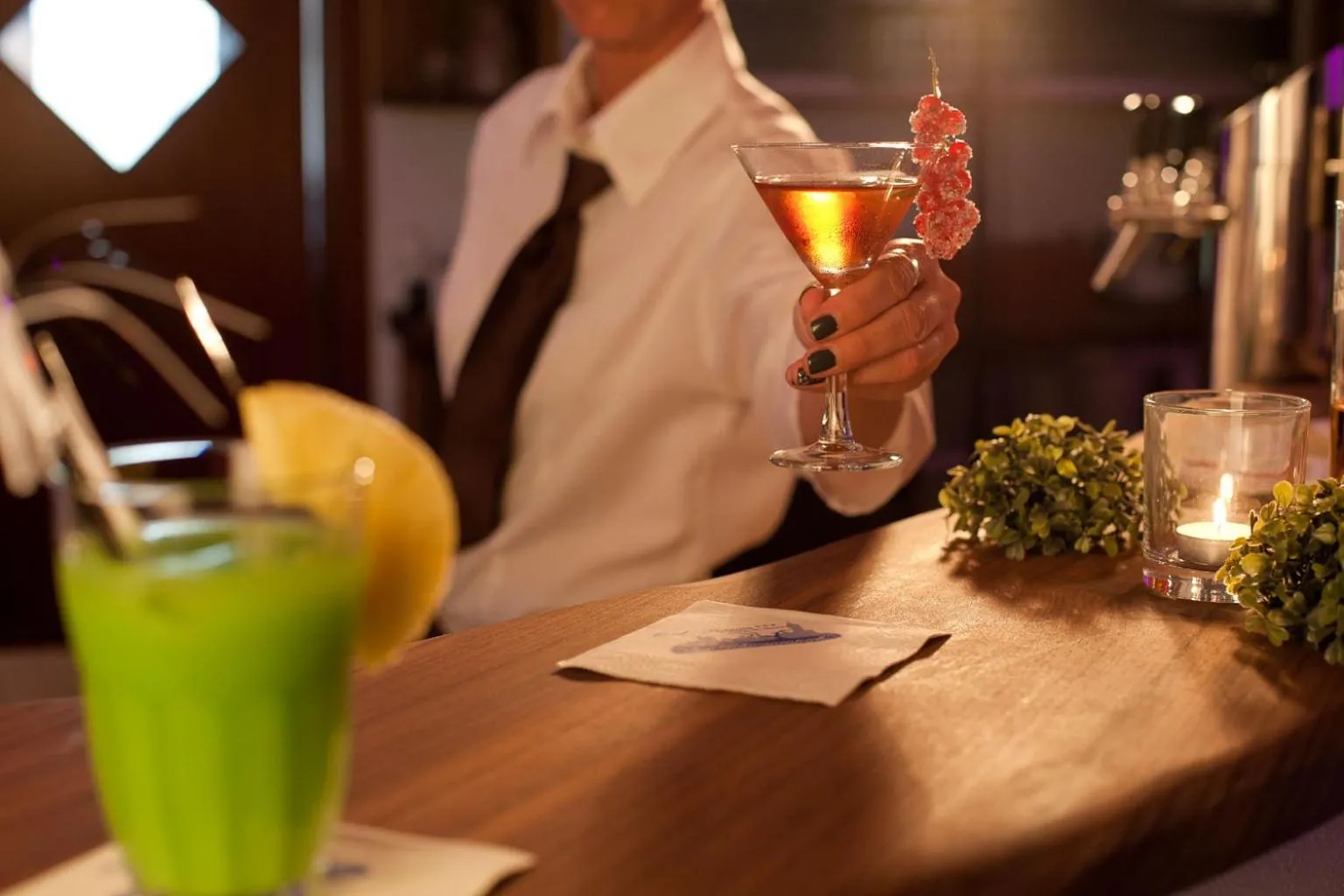 Lounge or bar in Hotel-Pension Am Schwanenteich