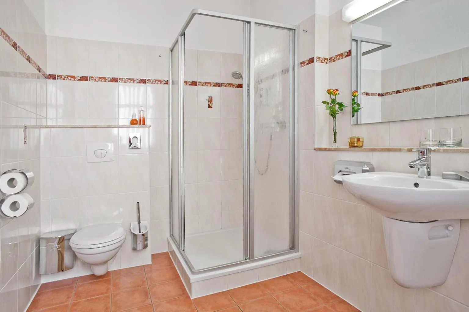 Bathroom in Hotel-Pension Am Schwanenteich