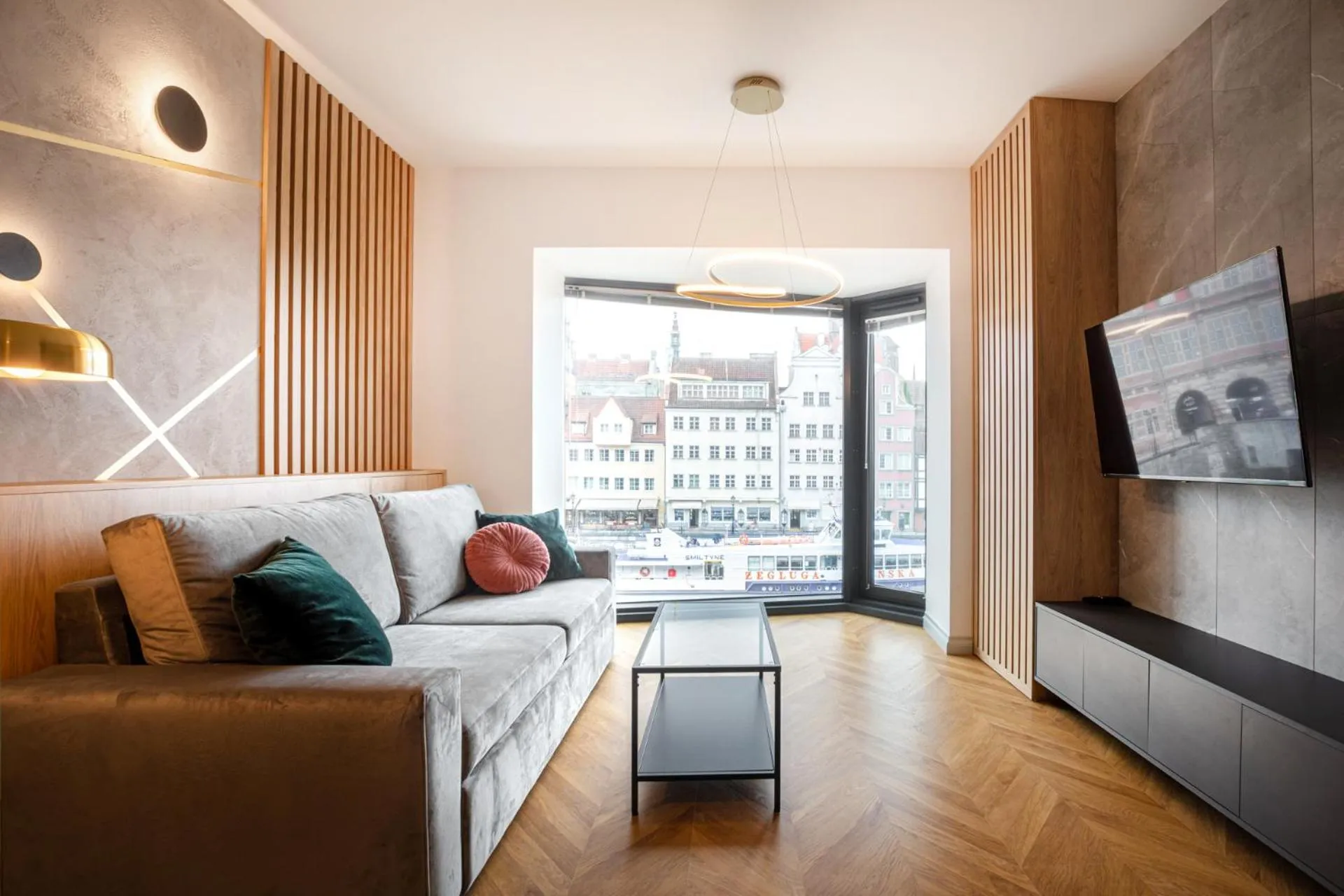 Coffee/tea facilities, Bed in Apartament DEO PLAZA