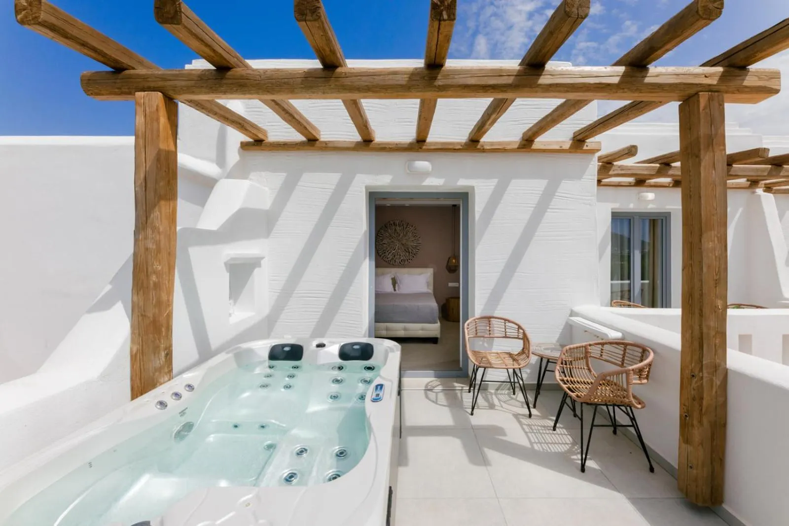 Patio in Naxos Finest Hotel & Villas