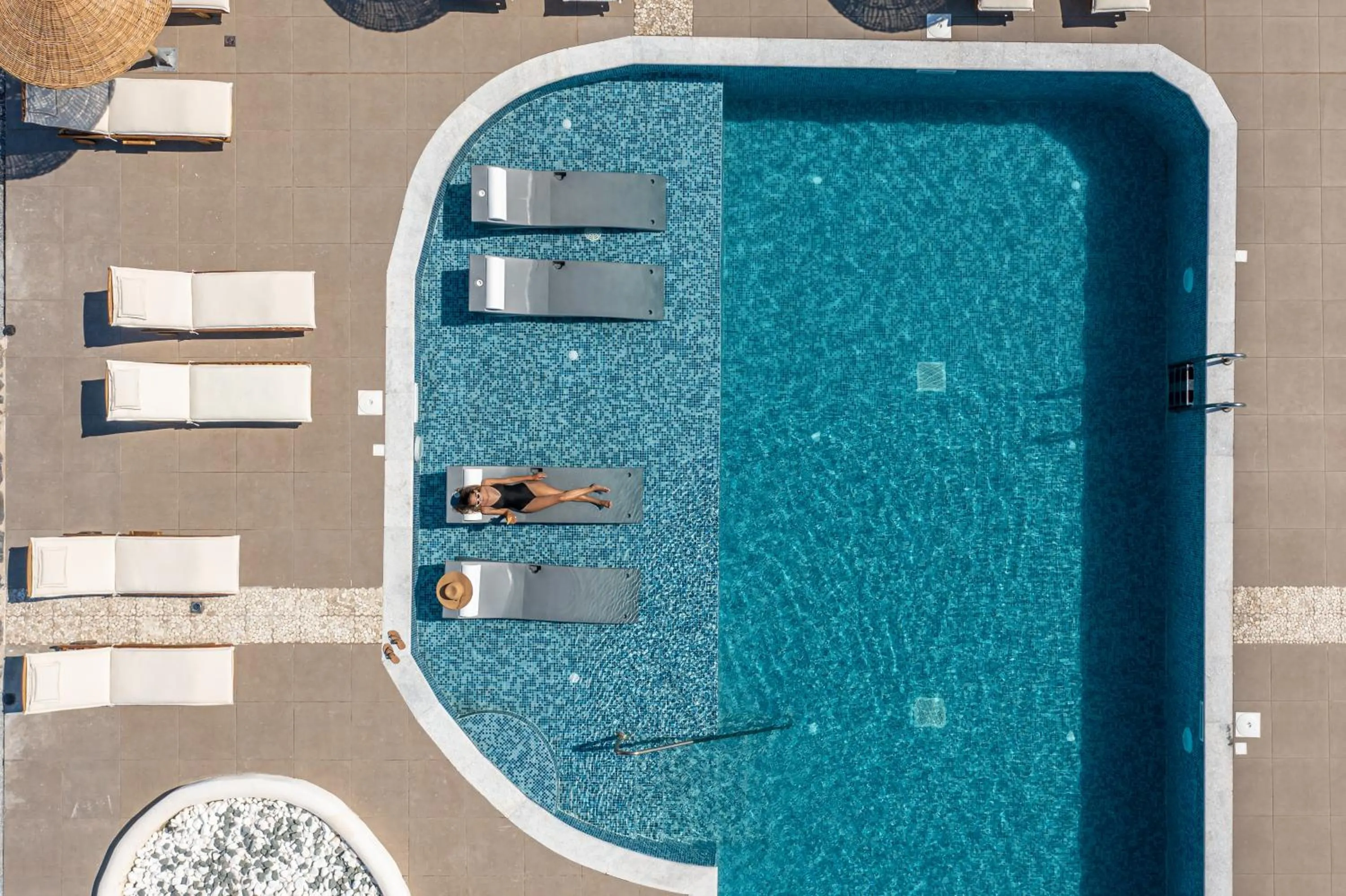 Swimming pool in Naxos Finest Hotel & Villas