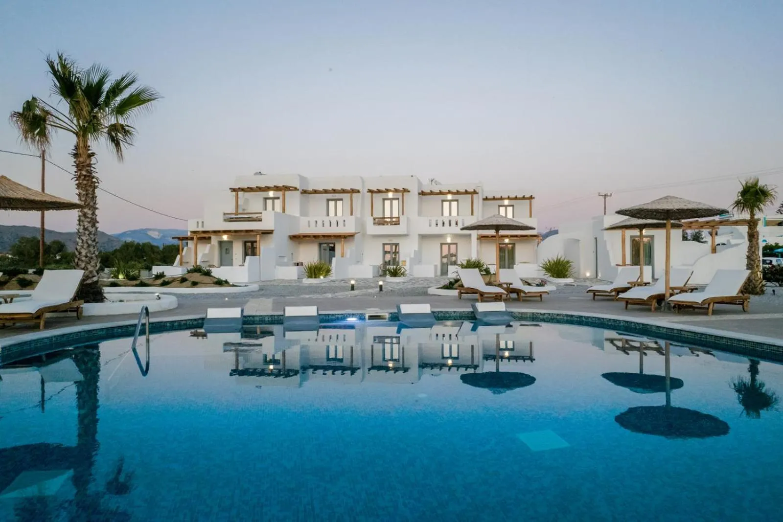 Swimming pool in Naxos Finest Hotel & Villas