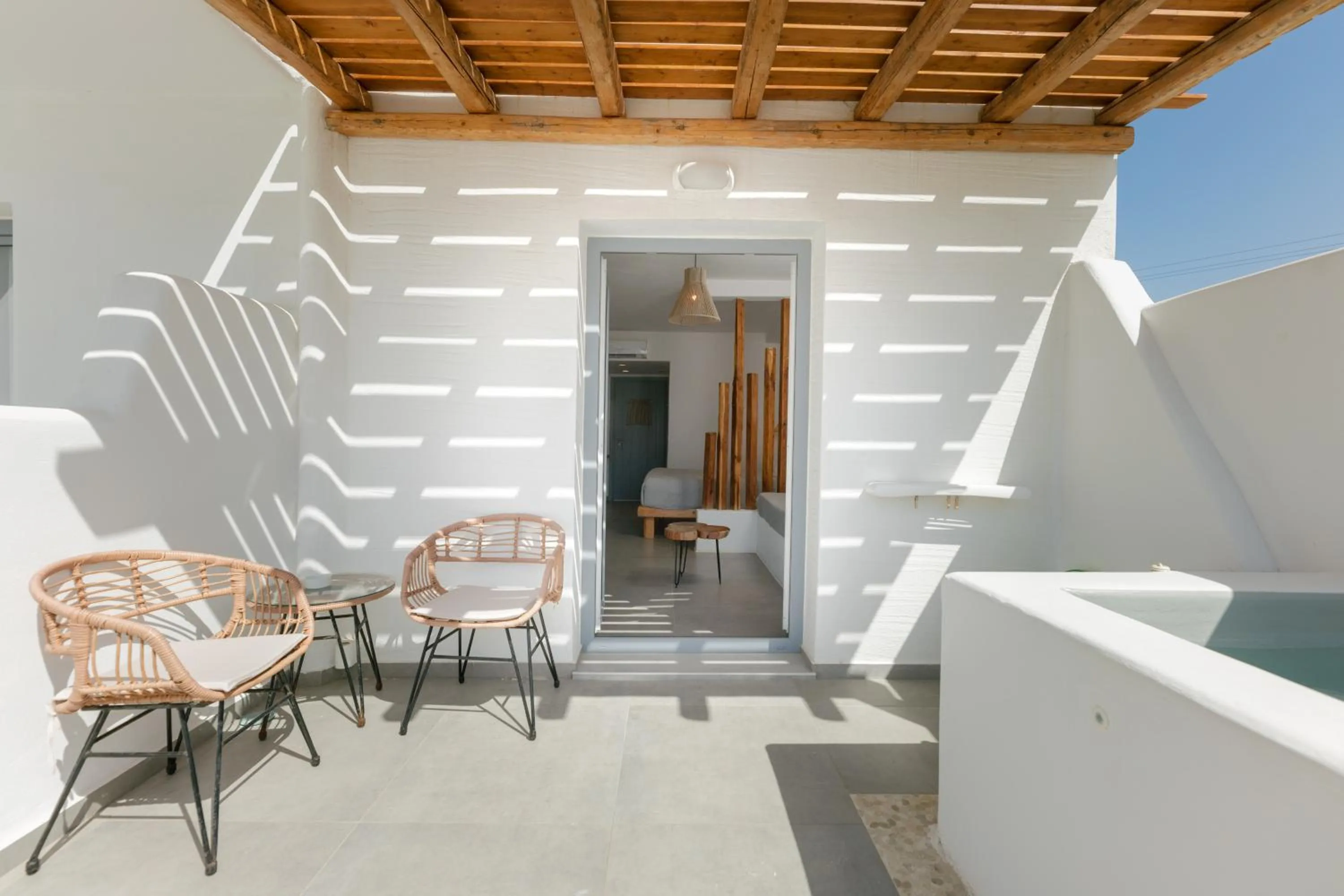 Patio in Naxos Finest Hotel & Villas