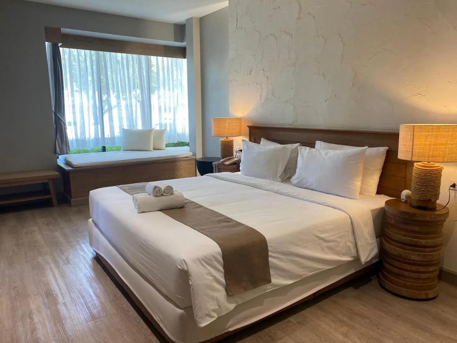 Bed in Saksiam Lakeside Resort