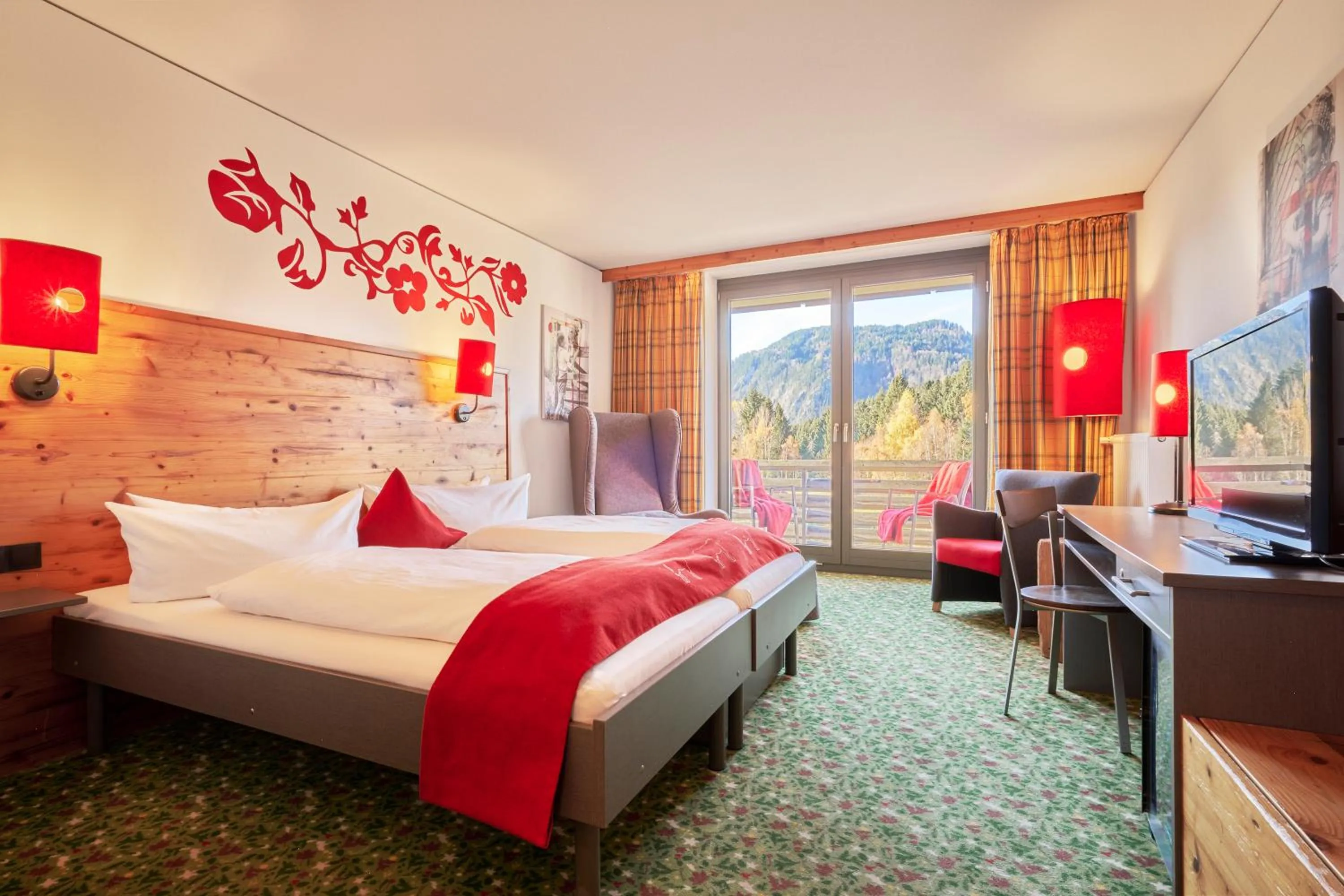 Photo of the whole room, Bed in Hotel Oberstdorf