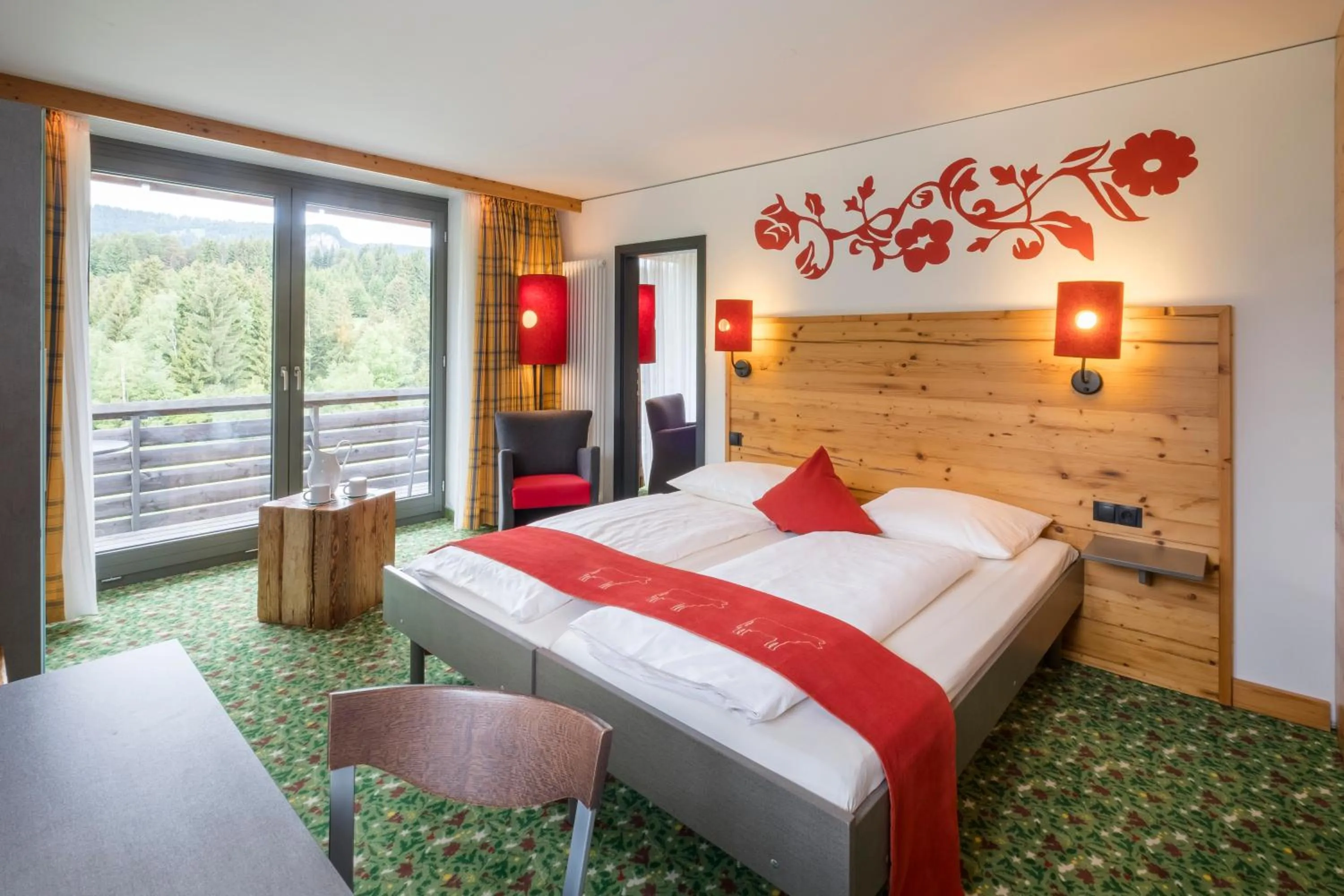 Bedroom, Bed in Hotel Oberstdorf