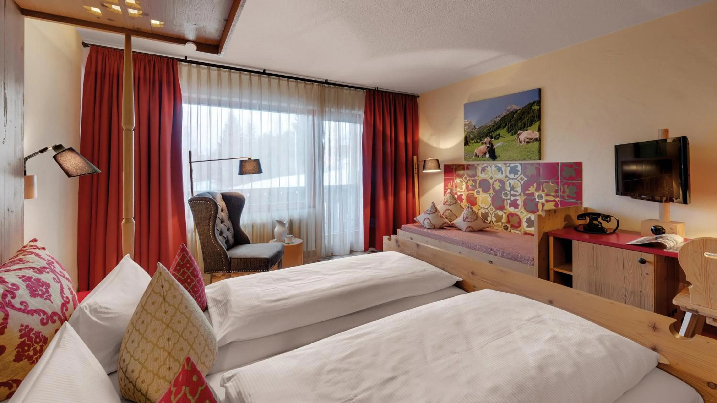 Photo of the whole room, Bed in Hotel Oberstdorf