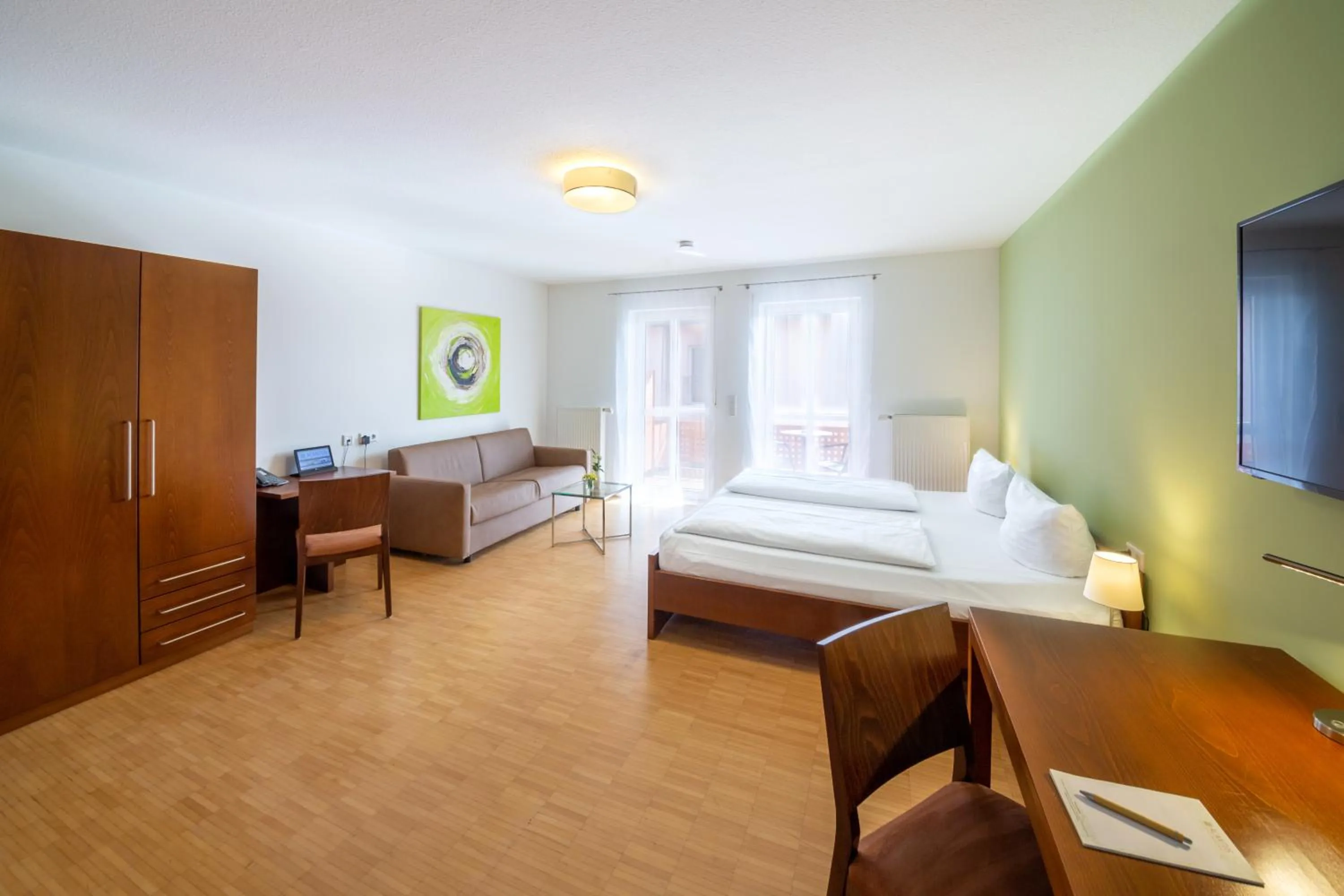 Bed in ACANTUS Hotel