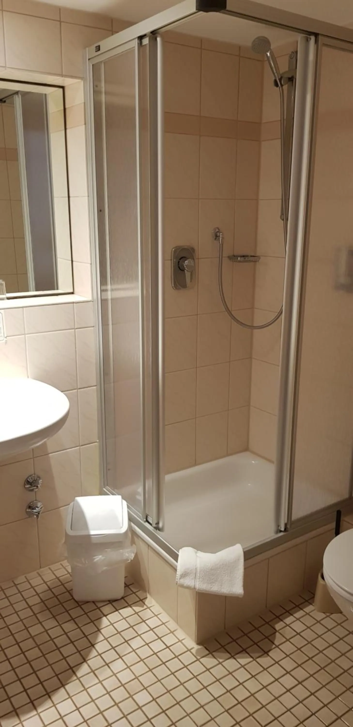 Shower in Hotel Weinbauer