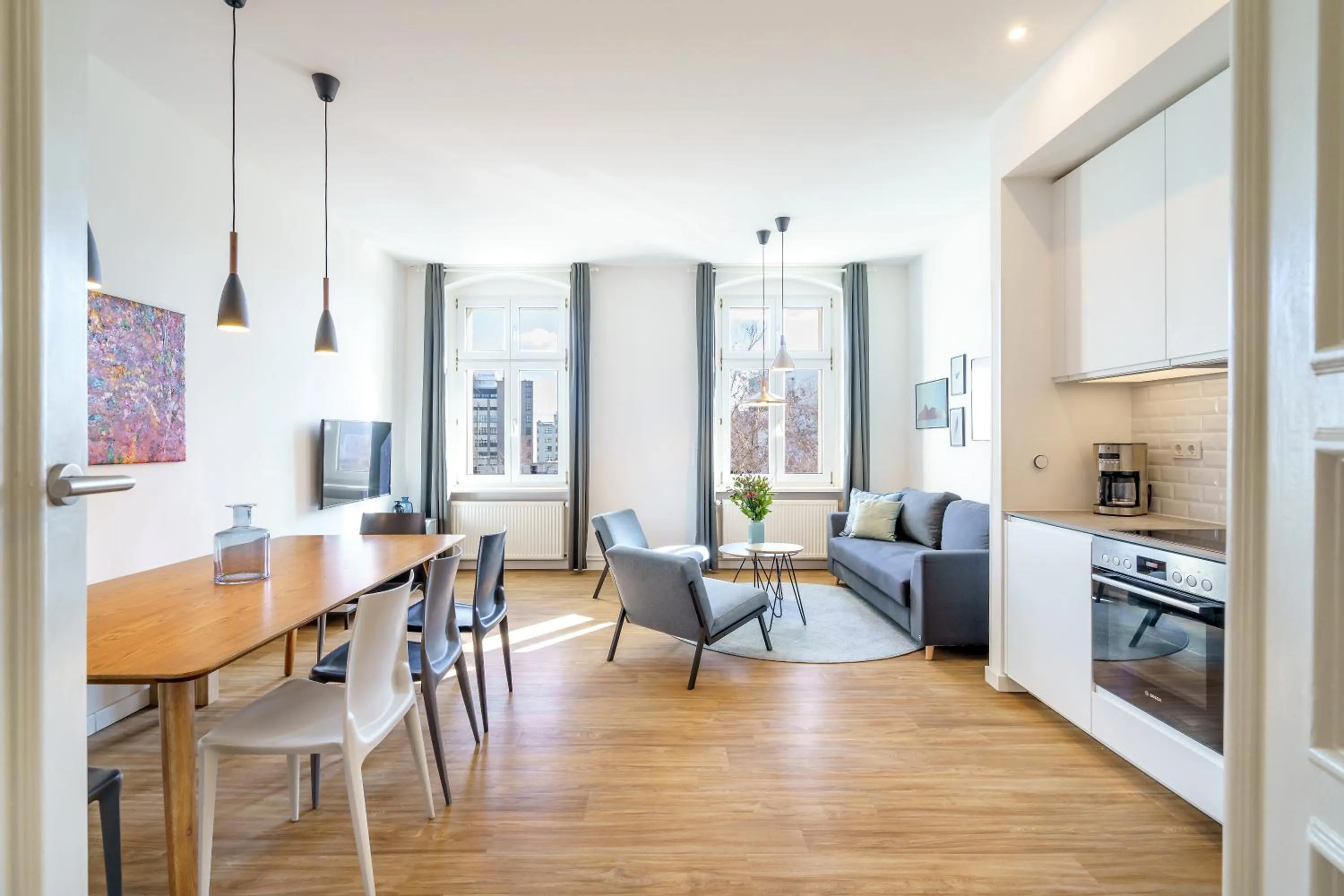 Living room in BENSIMON apartments Mitte/Wedding