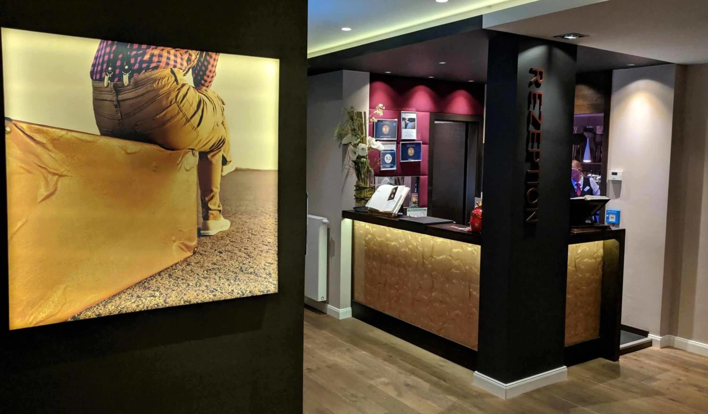 Lobby or reception in Hotel Schmachtendorf