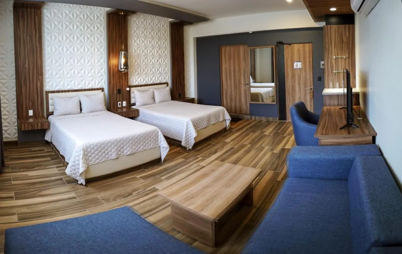 Bed in Hotel San Carlos