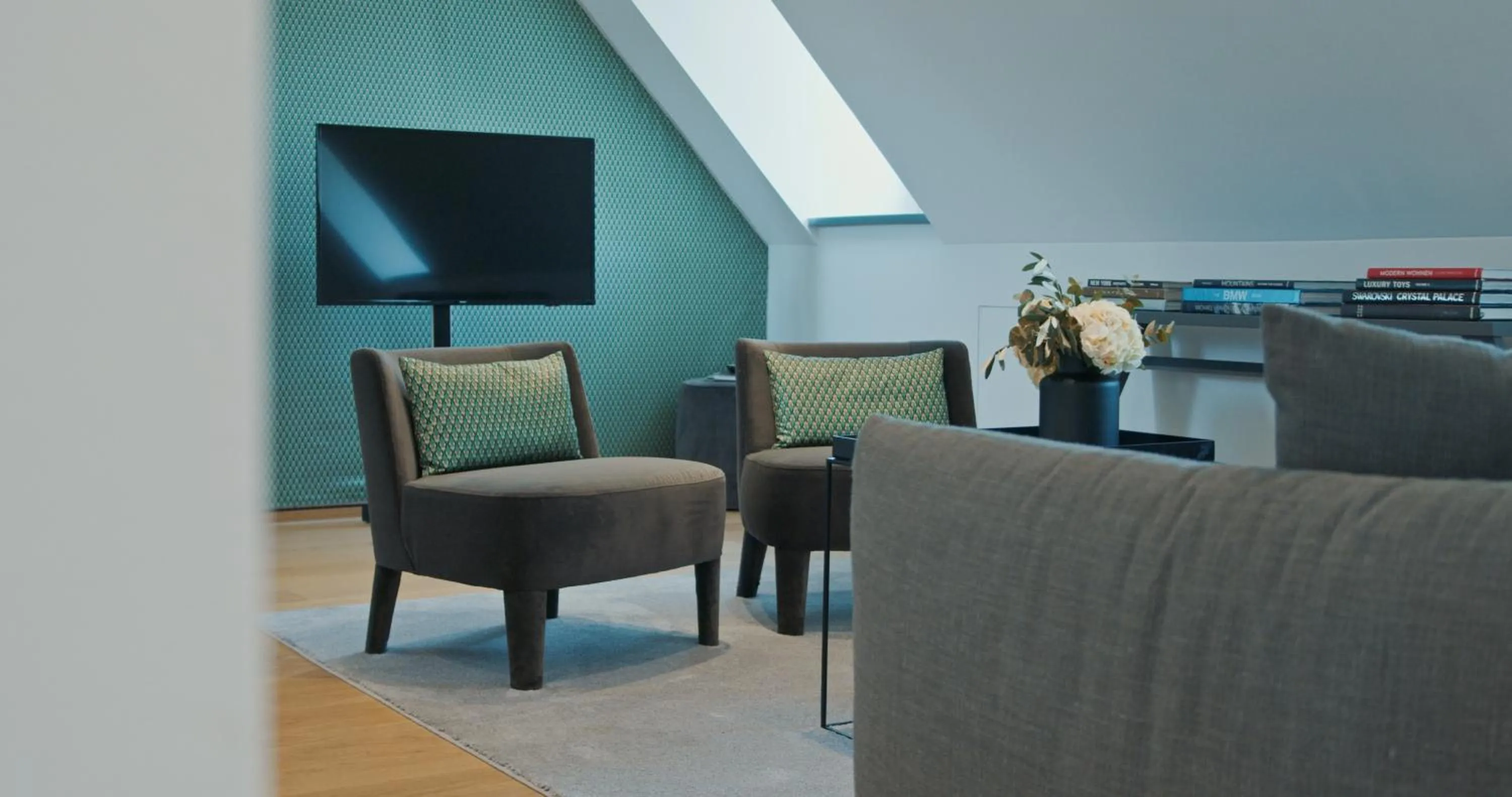 Seating area in Hotel Maximilian’s