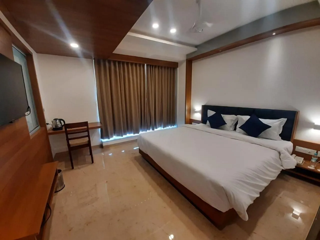 Bed in VITS The Somnath Gateway