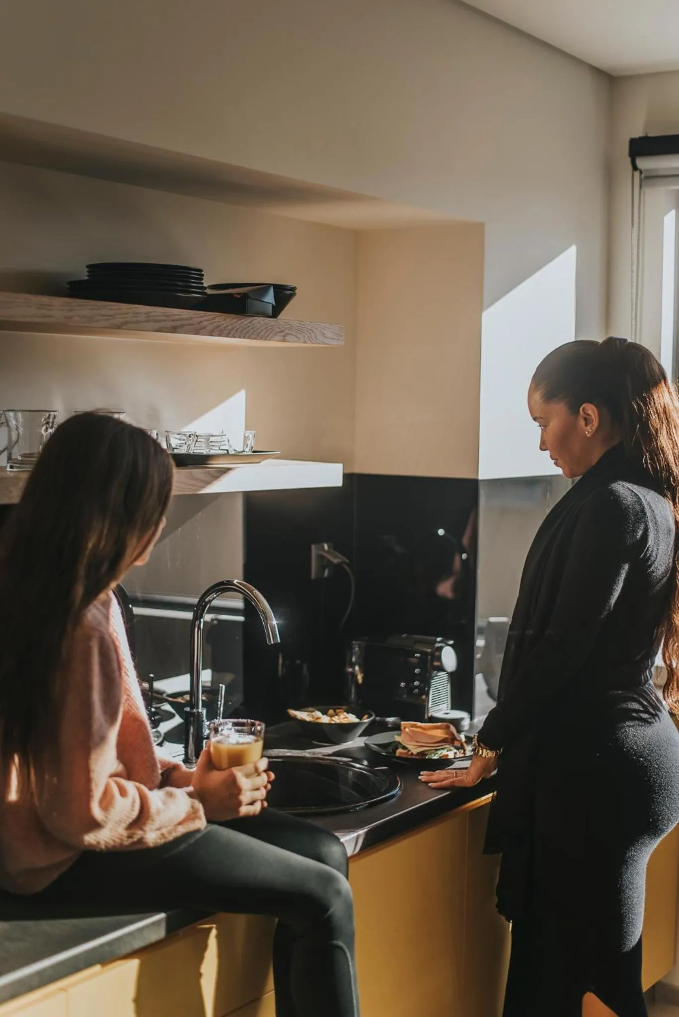 Kitchen or kitchenette in Muse Urban Suites