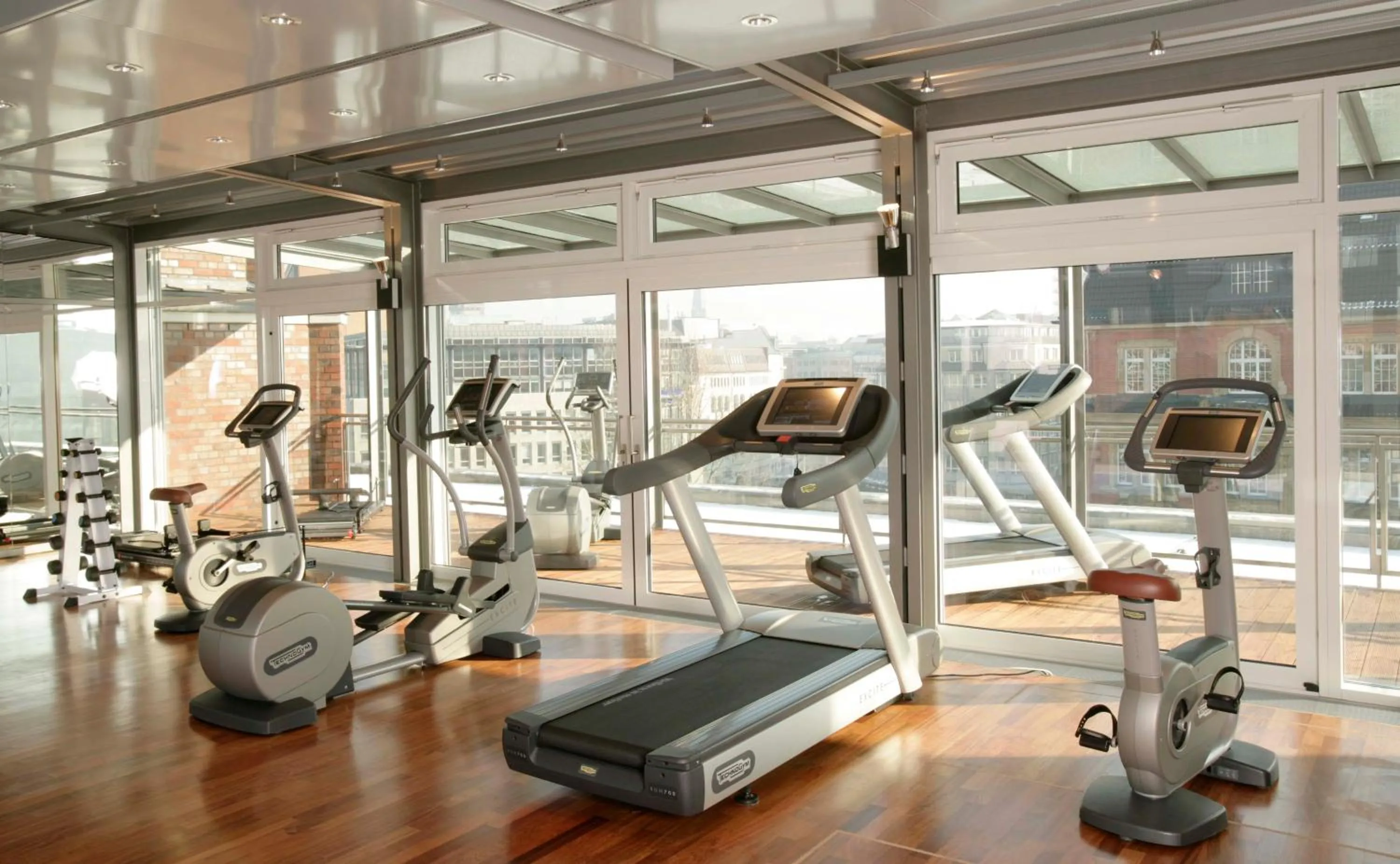 Fitness centre/facilities in Steigenberger Hotel Hamburg