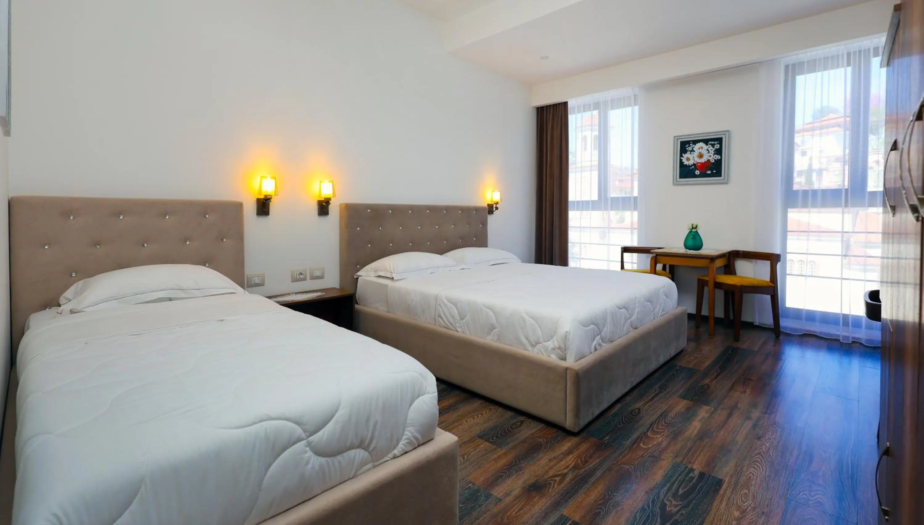 Bed in Hotel Republika Berat