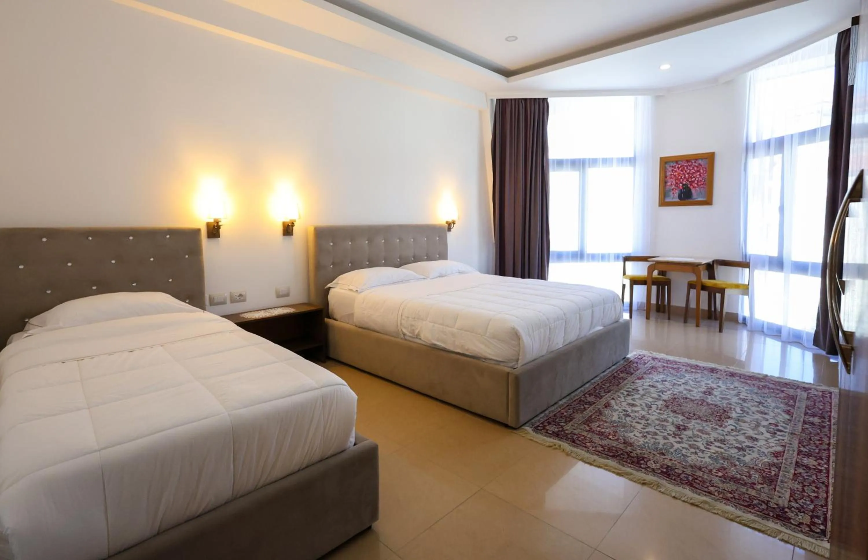 Bed in Hotel Republika Berat