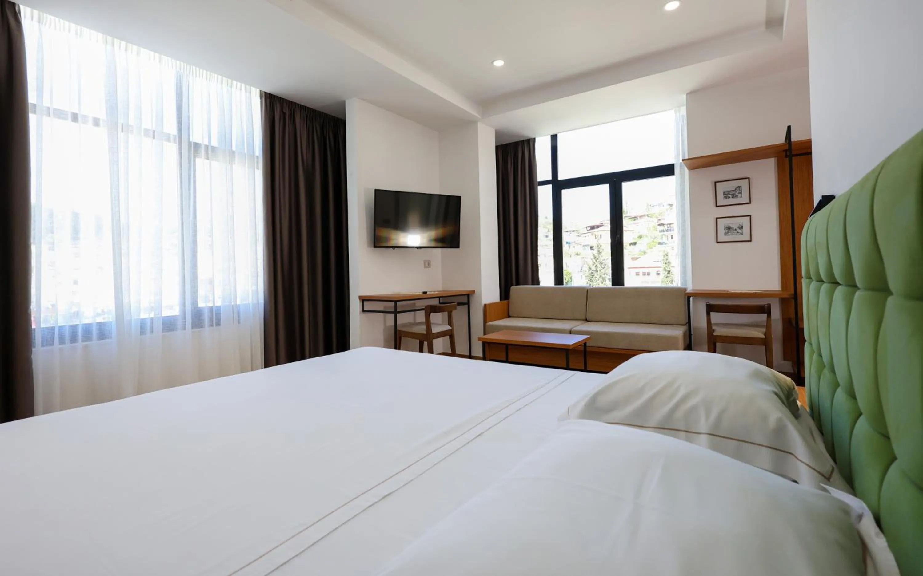 Bed in Hotel Republika Berat