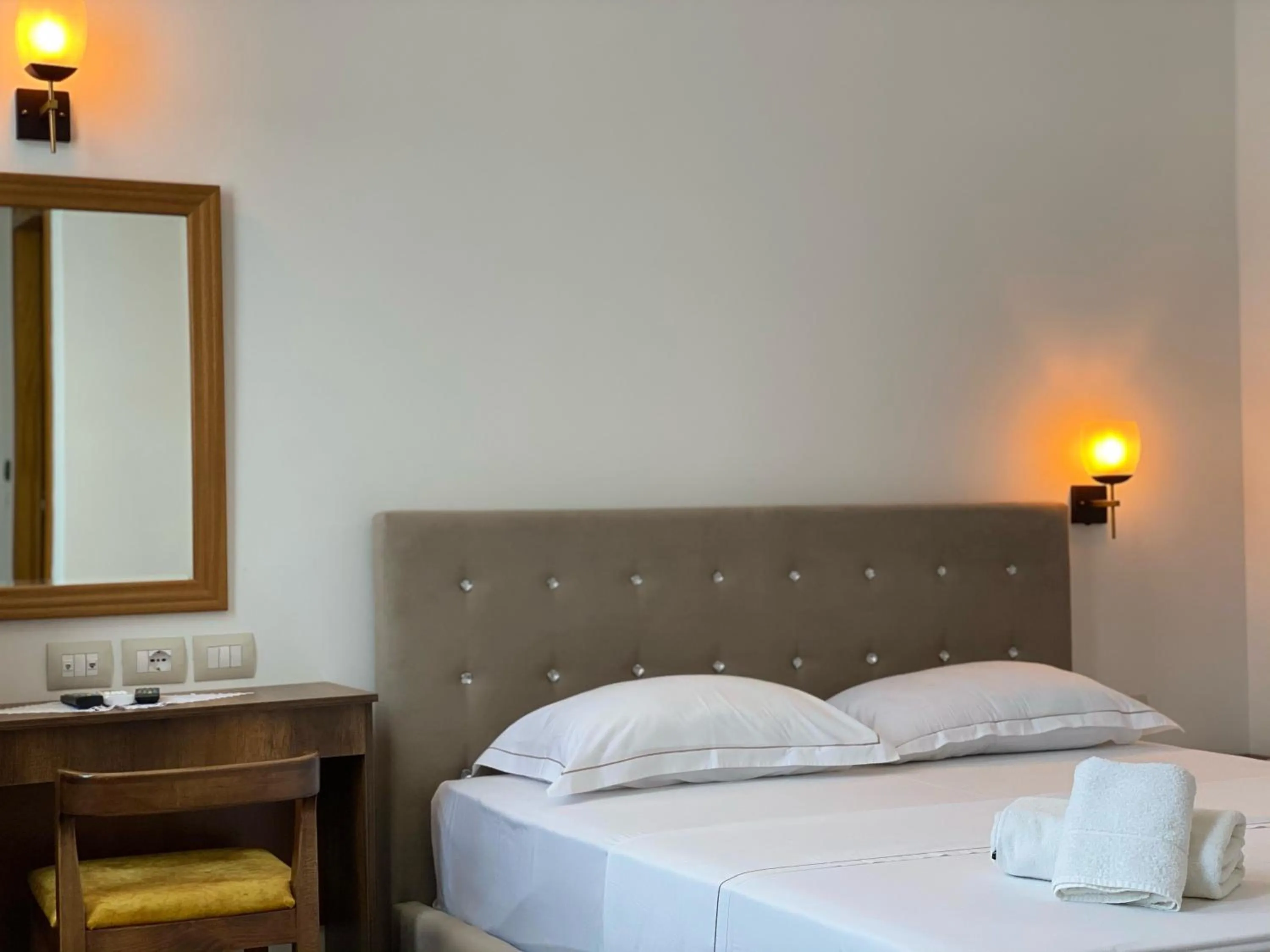 Bed in Hotel Republika Berat