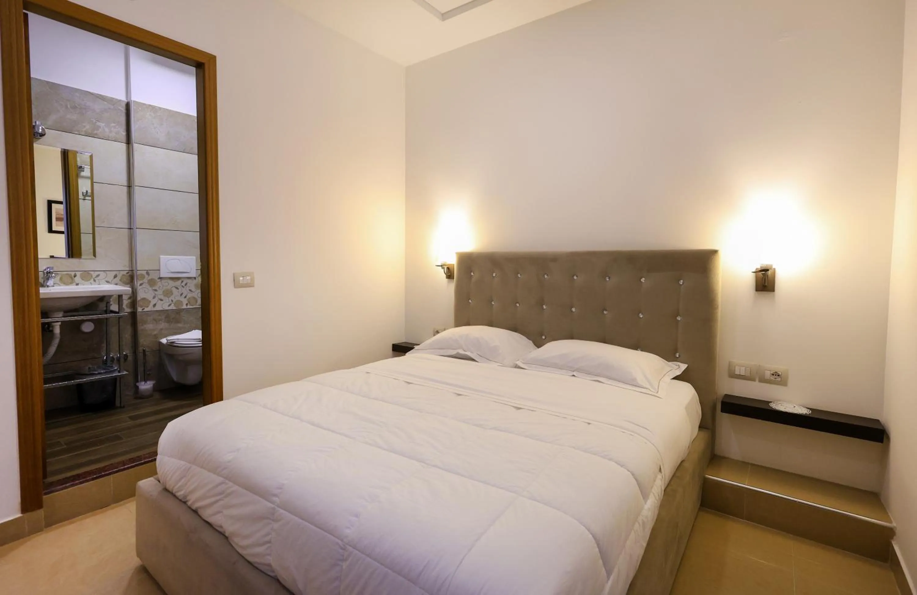 Bed in Hotel Republika Berat