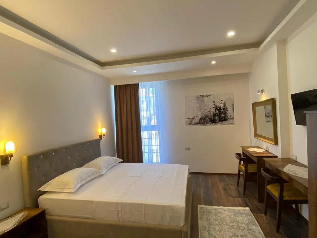 Bed in Hotel Republika Berat