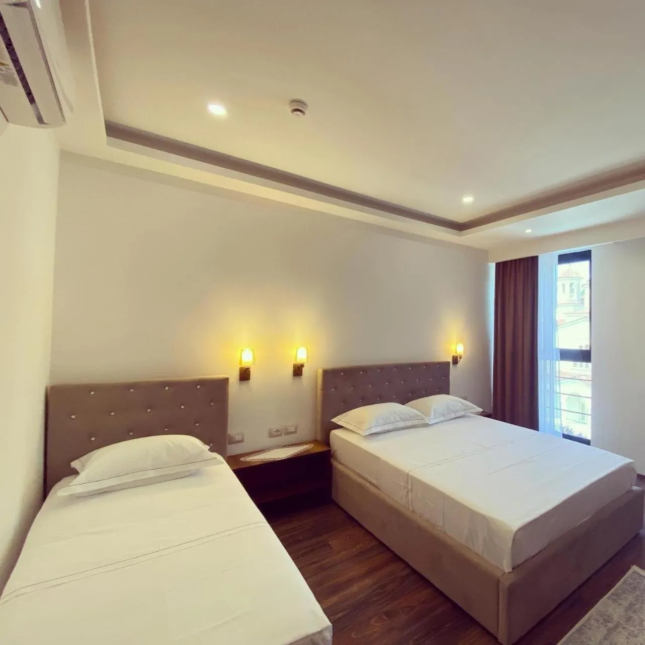 Bed in Hotel Republika Berat