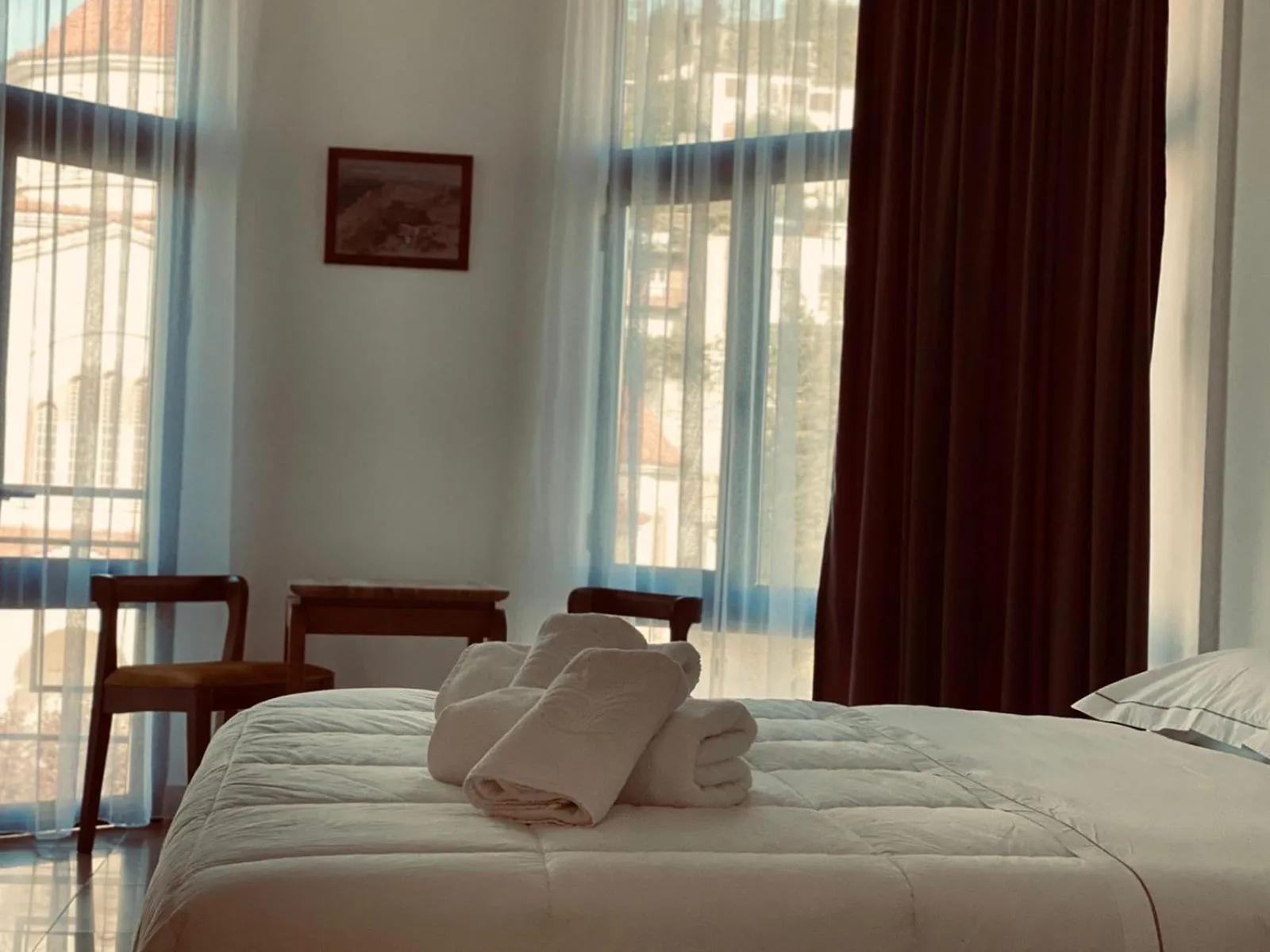 Bed in Hotel Republika Berat