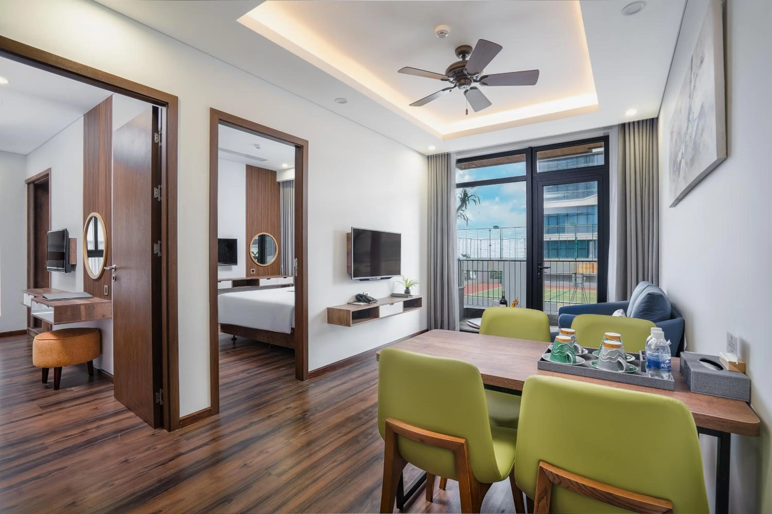 Dining area, Bed in Chi House Danang Hotel and Apartment