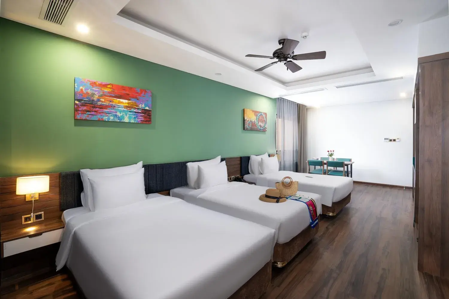 Studio Triple Room with Balcony City View in Chi House Danang Hotel and Apartment Studio Triple Room with Balcony City View in Chi House Danang Hotel and Apartment