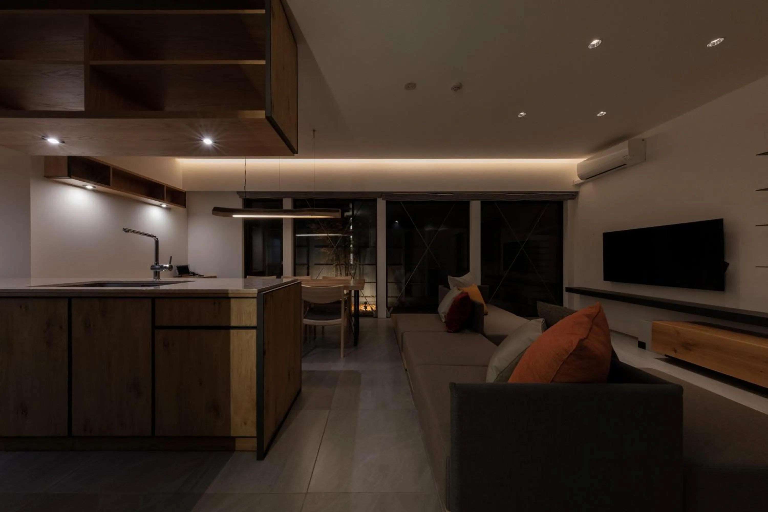 Living room in Condominium ISHITEI Furano