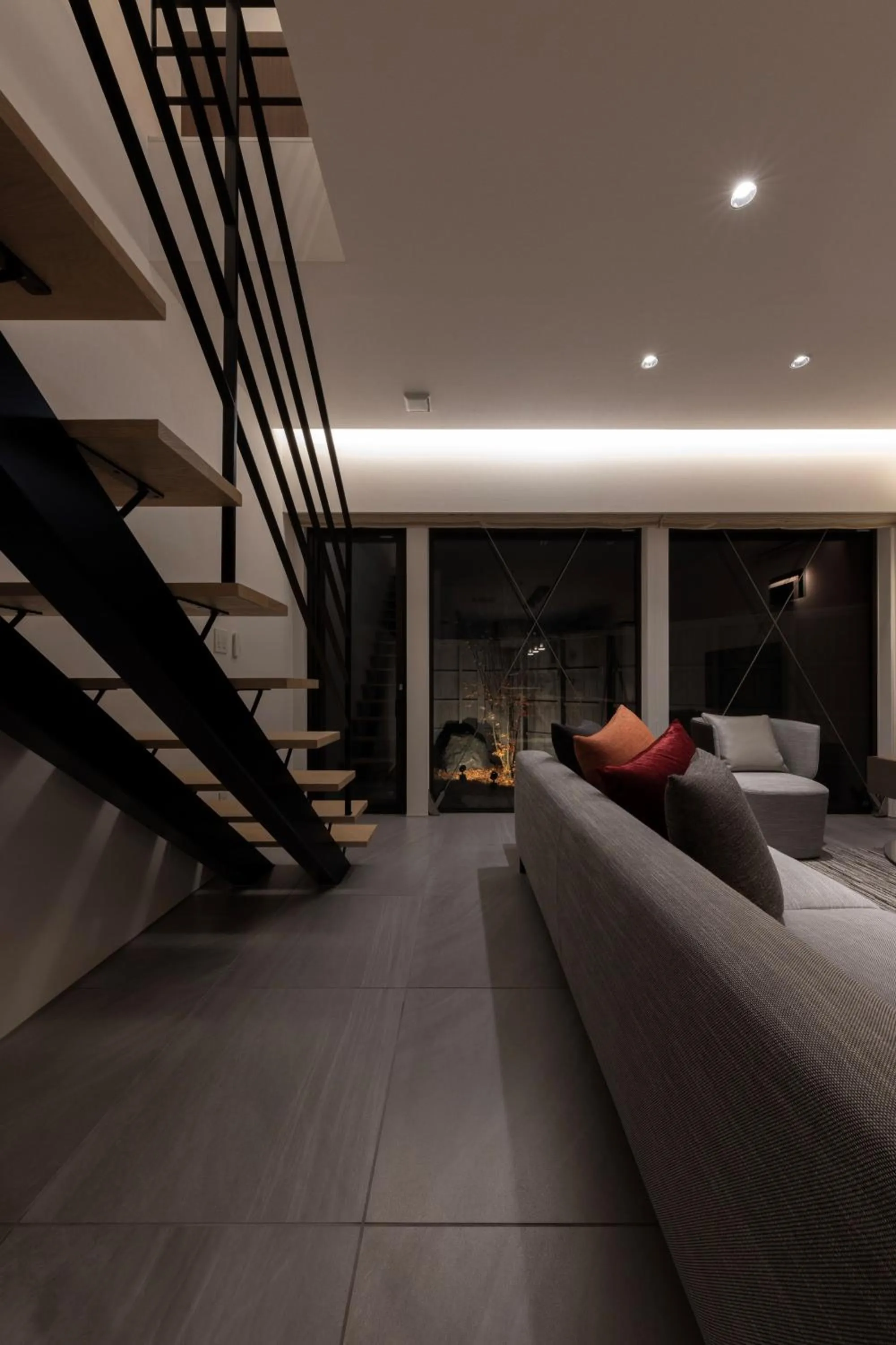 Living room, Bed in Condominium ISHITEI Furano