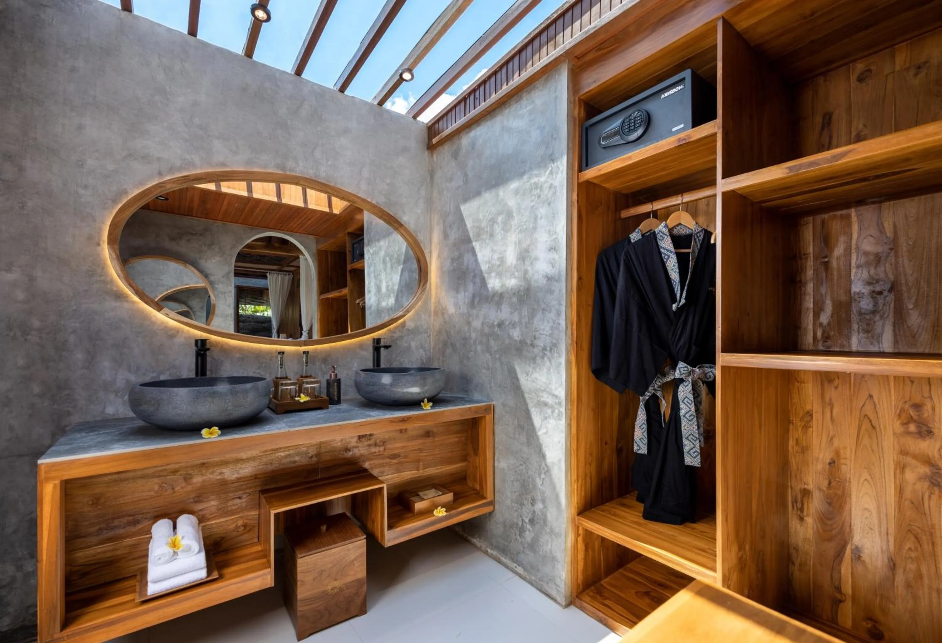 Bathroom in Lasamana Villas Ubud by GenuineHost