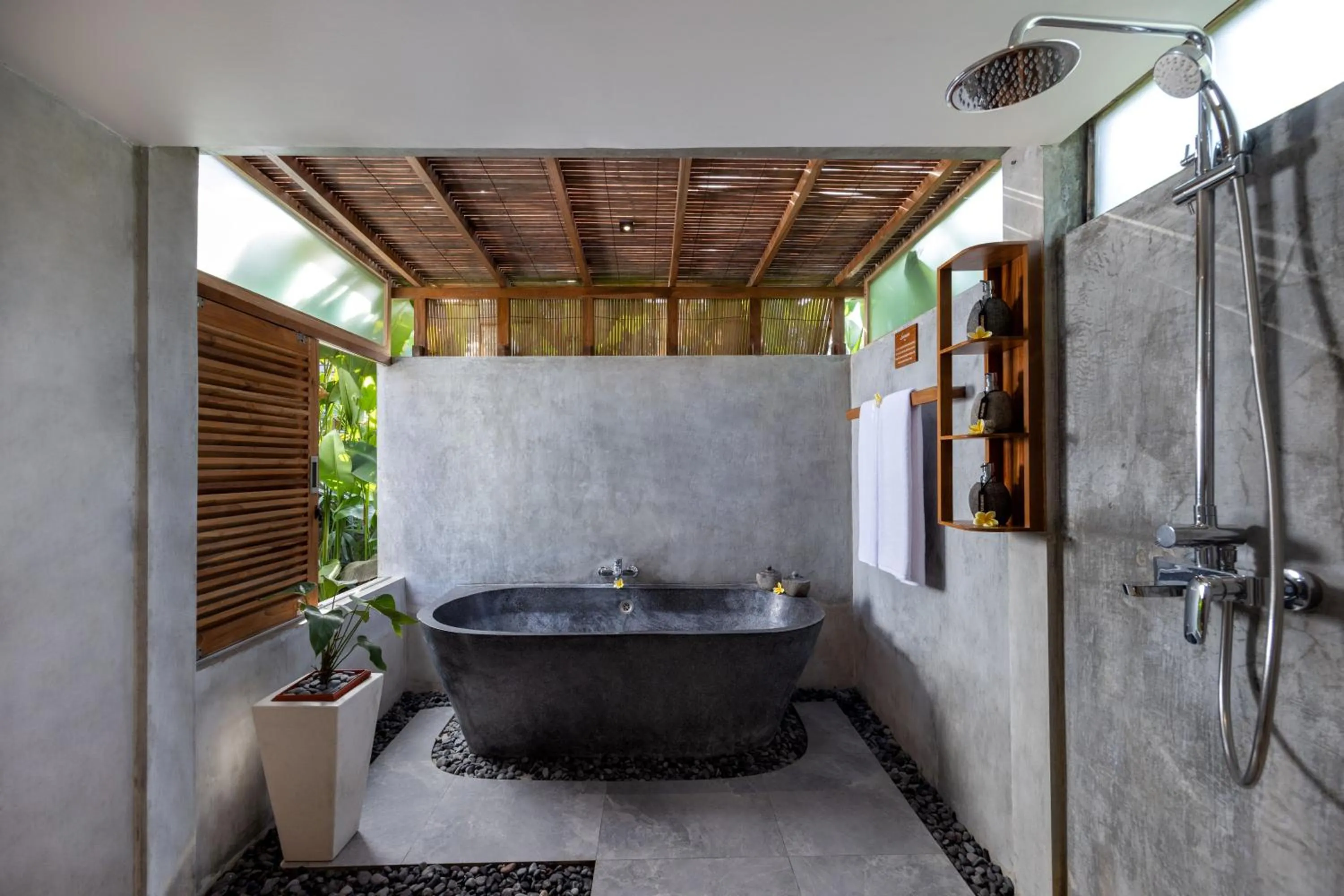 Bathroom in Lasamana Villas Ubud by GenuineHost