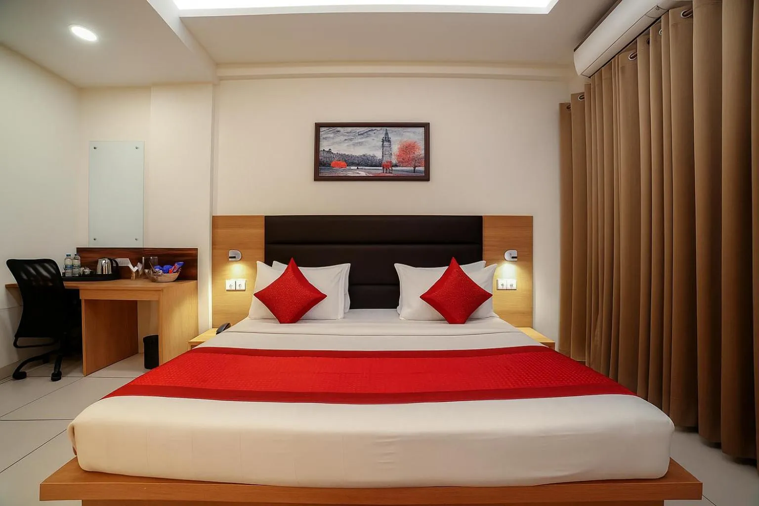Bed in Hotel Grand Regency by JMD Group Near Delhi IGI Airport