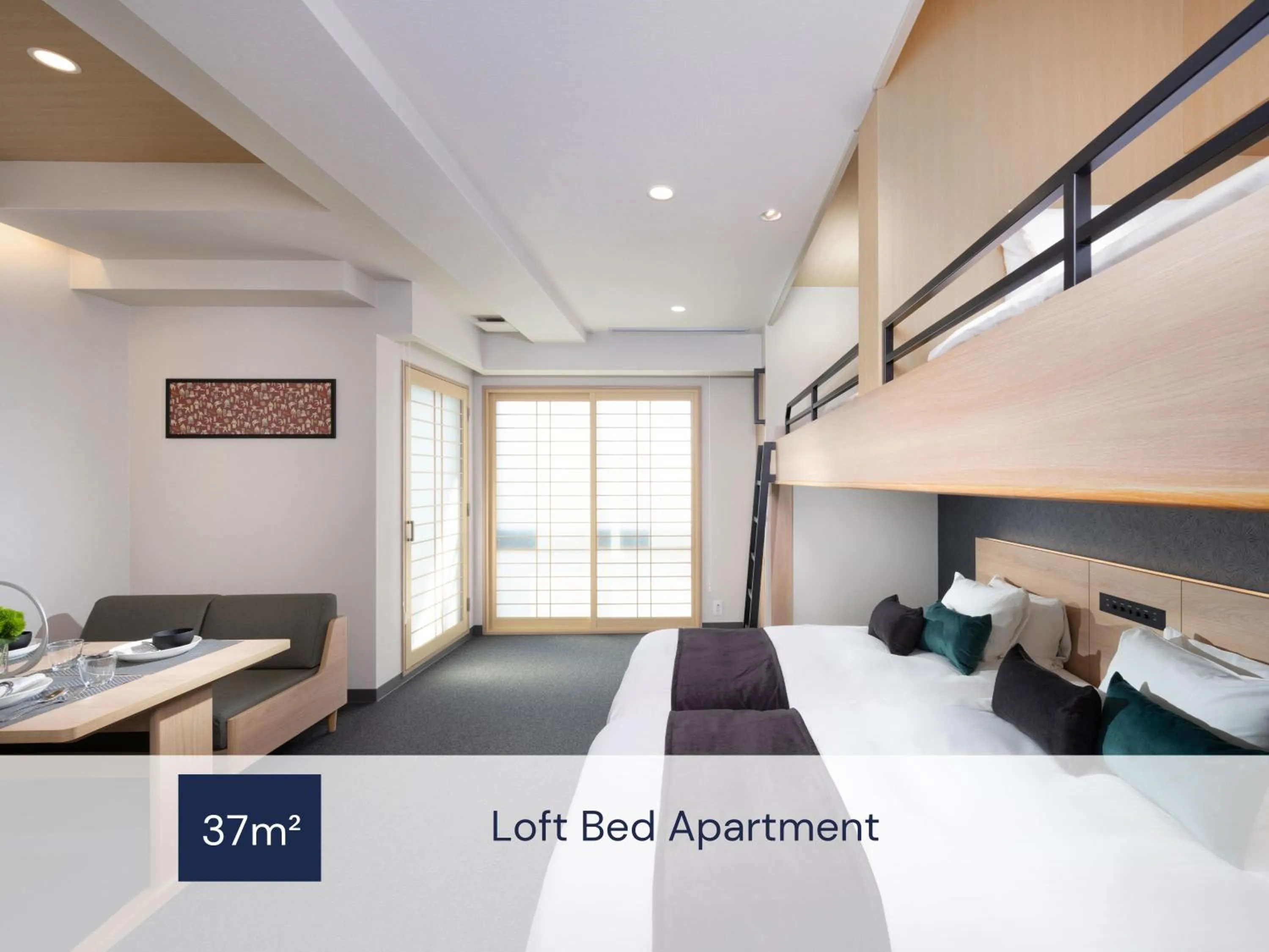 Photo of the whole room, Bed in MIMARU Osaka Namba North