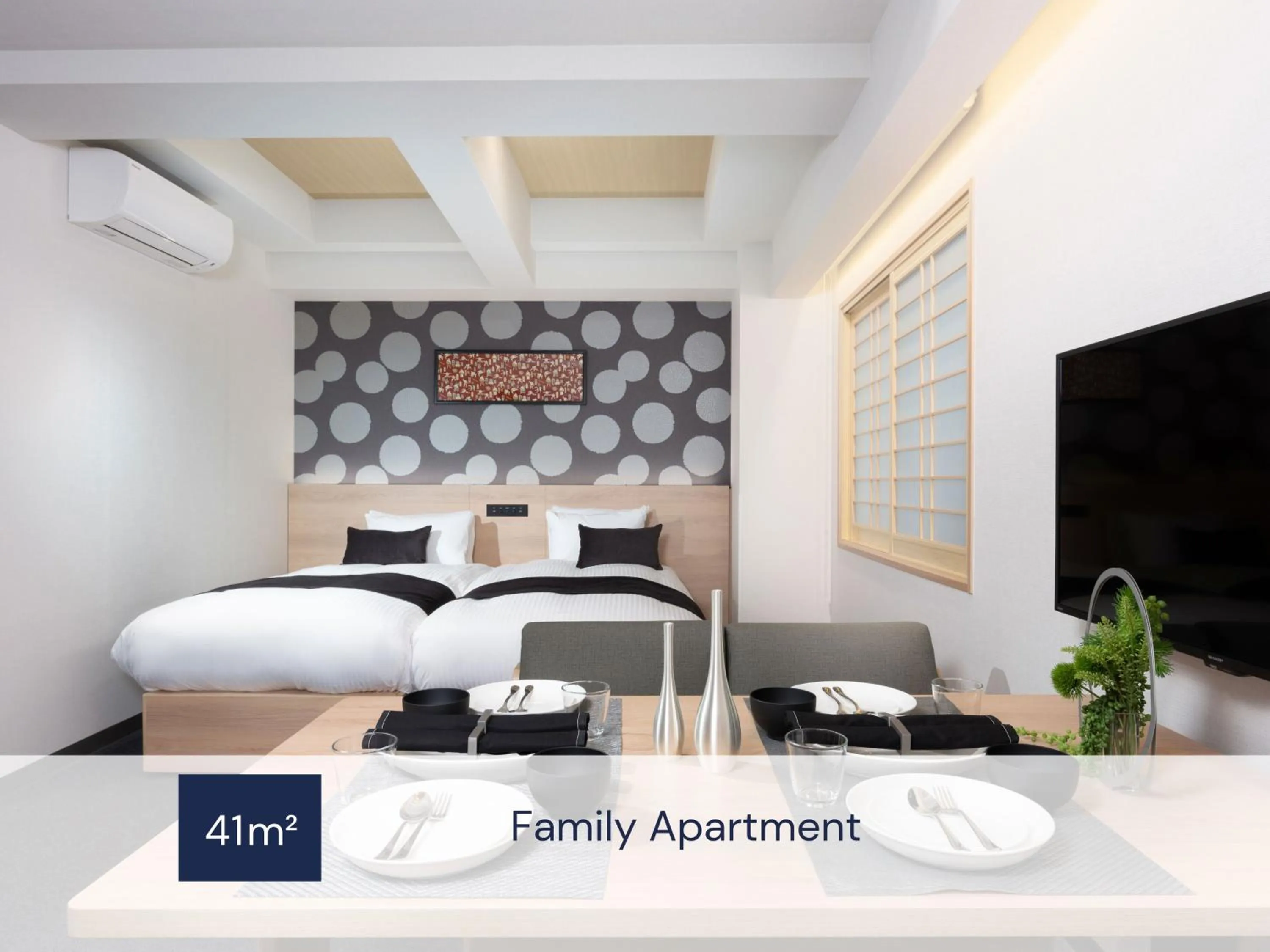 Photo of the whole room, Bed in MIMARU Osaka Namba North