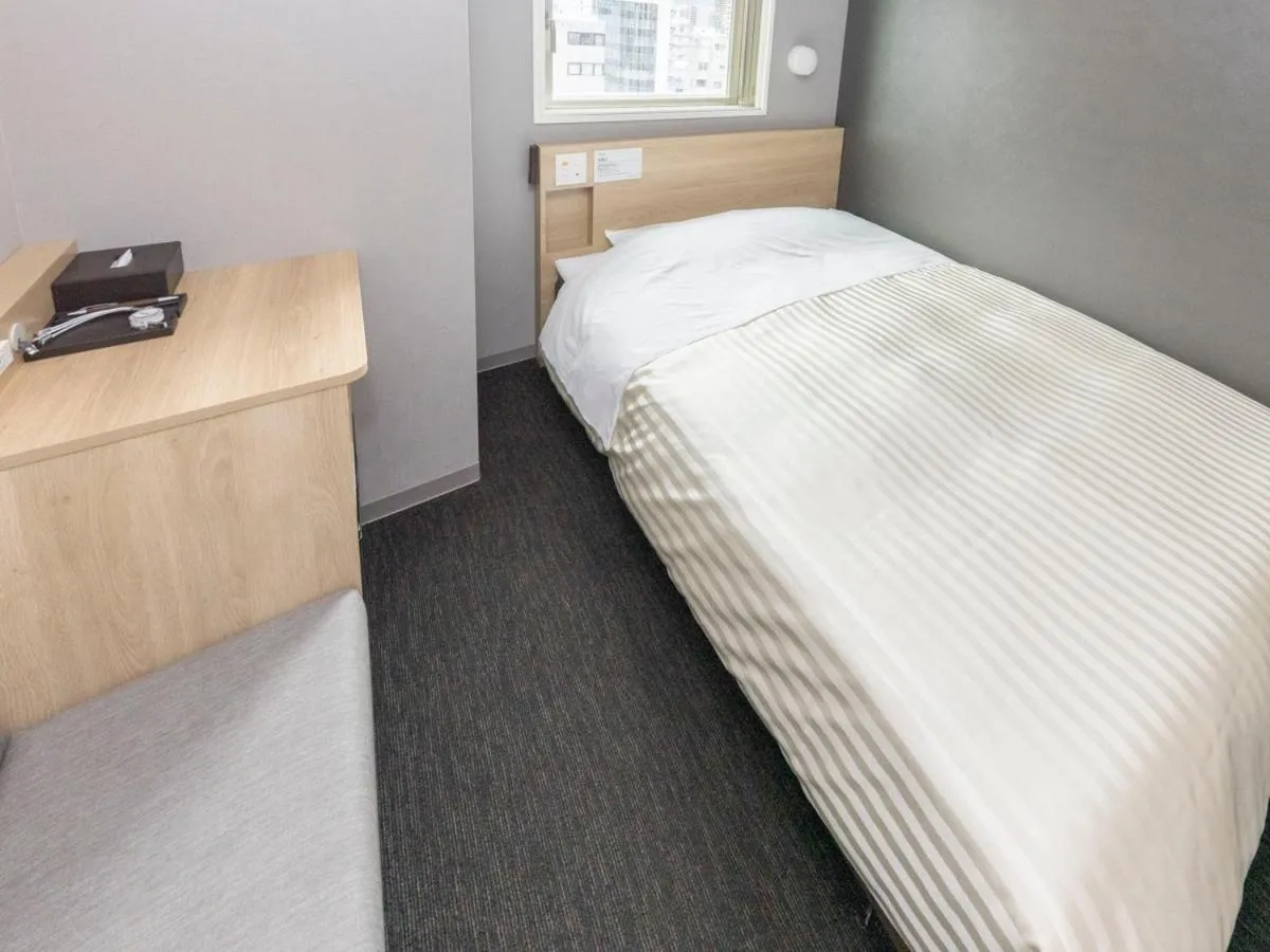 Photo of the whole room, Bed in Super Hotel Sapporo Kitagojo Dori