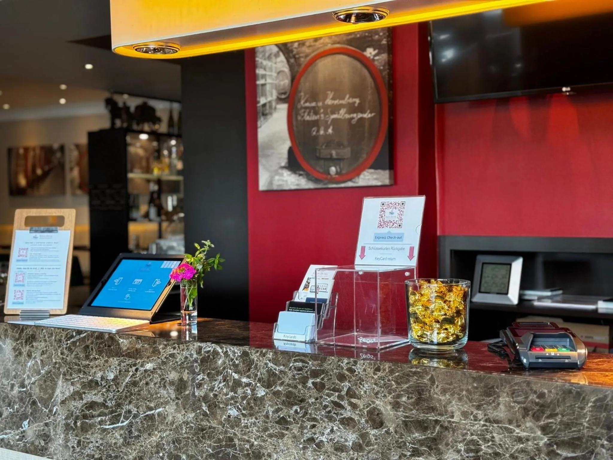 Lobby or reception in Rhein-Hotel Nierstein