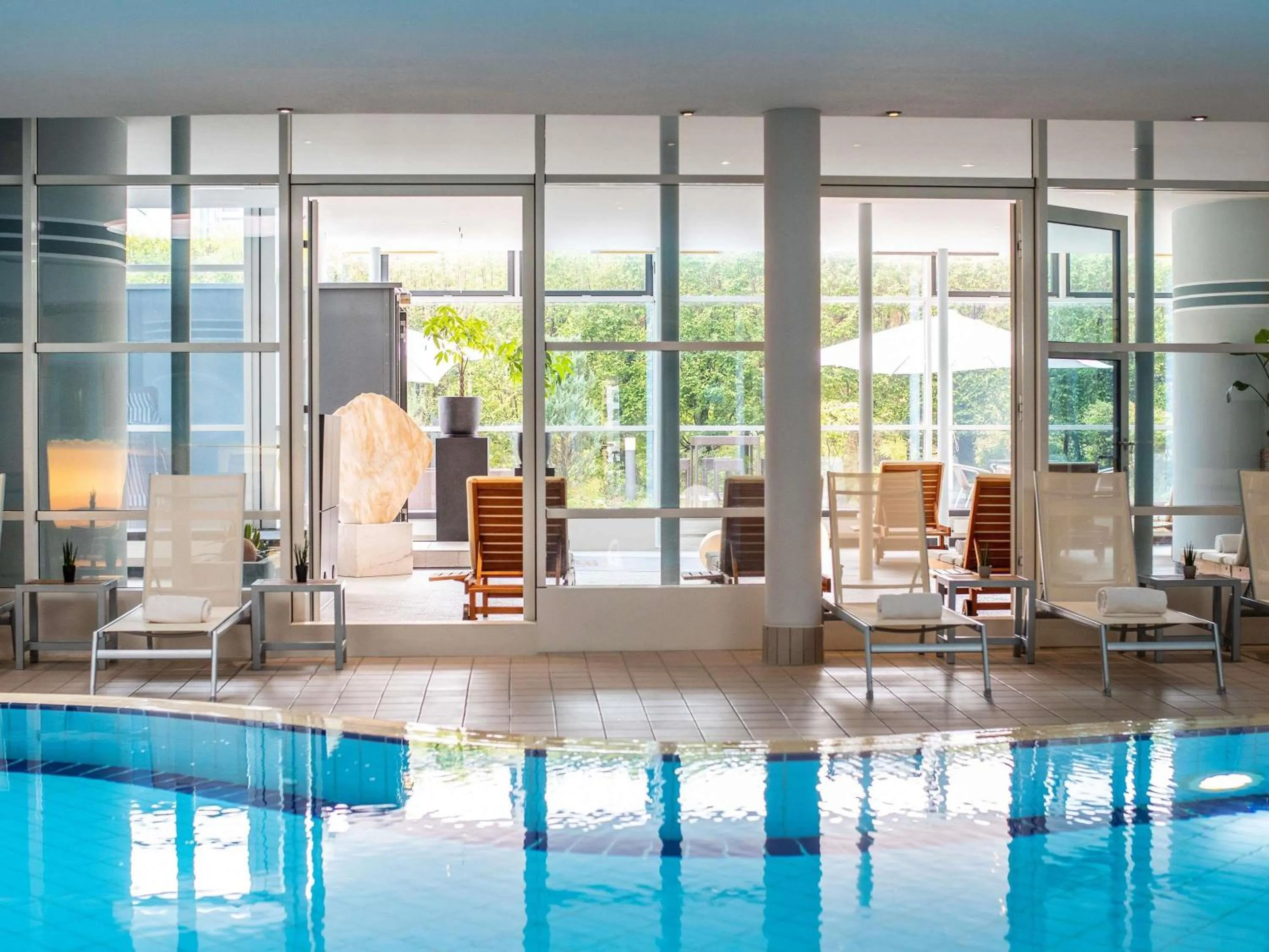 Pool view in Pullman Stuttgart Fontana