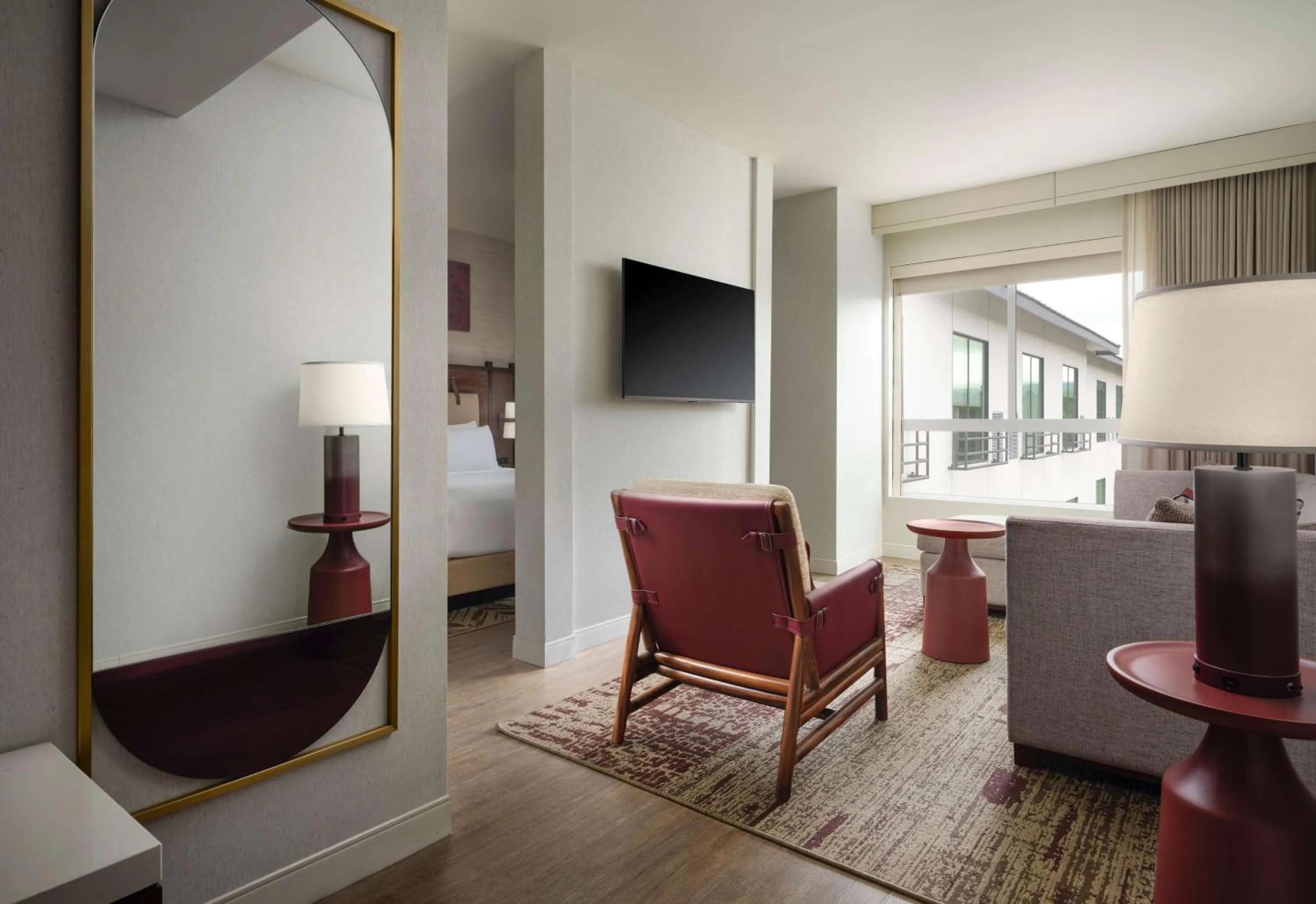 Living room in The Knoll Hotel Napa Valley, Tapestry Collection by Hilton