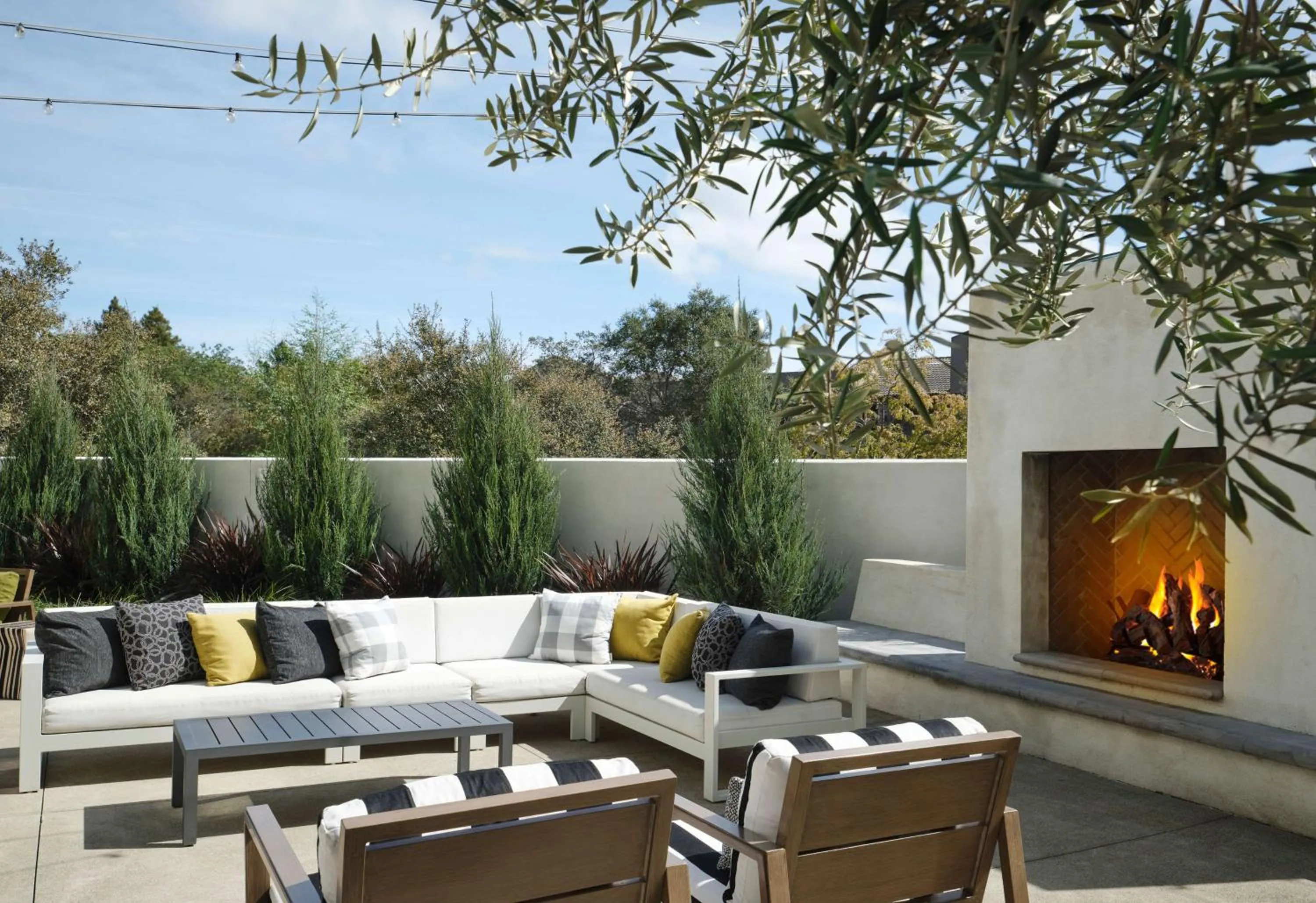 Patio in The Knoll Hotel Napa Valley, Tapestry Collection by Hilton