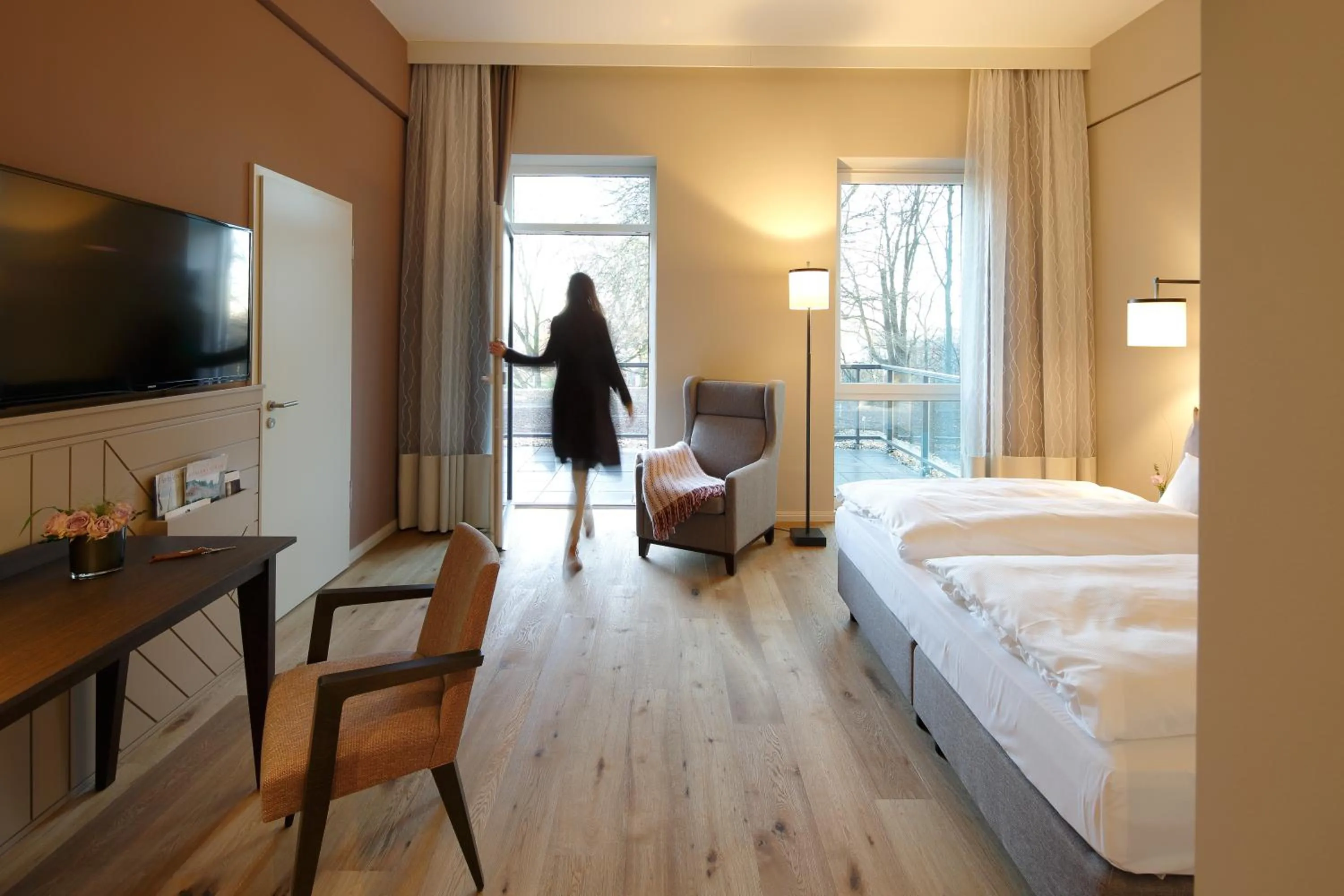 Living room, Bed in Romantik Hotel Kieler Kaufmann