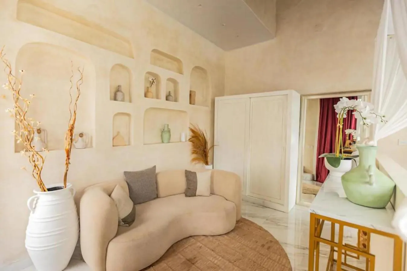 Seating area in Villa Cella Bella Ubud