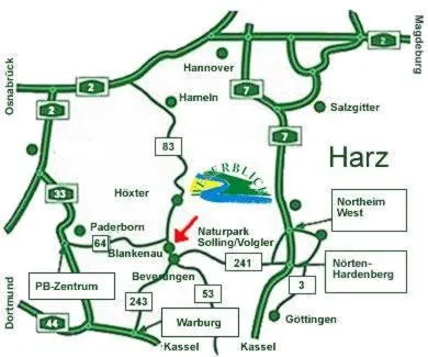 Location in Landhotel Weserblick