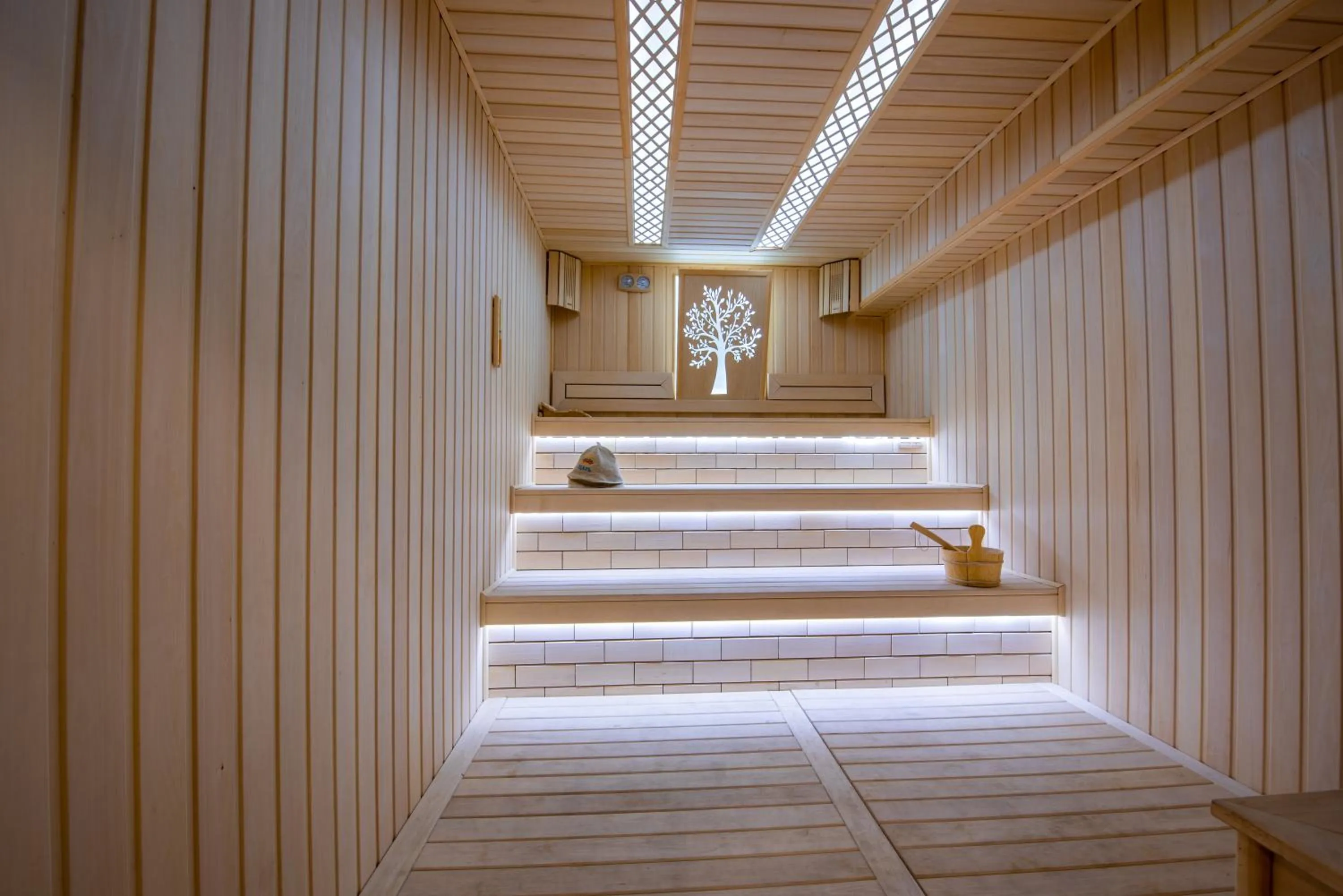 Sauna in Wyndham Garden Tashkent